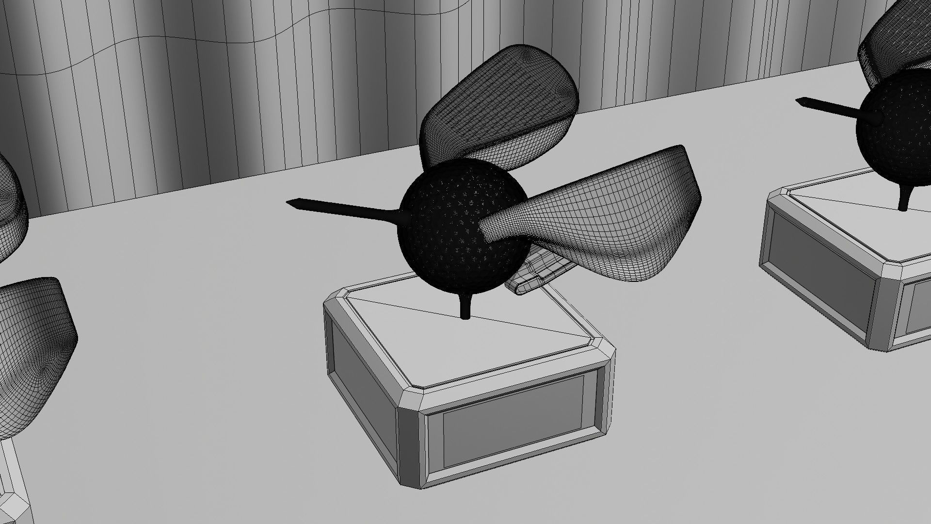 Golf Trophy Bird 3D print model_19
