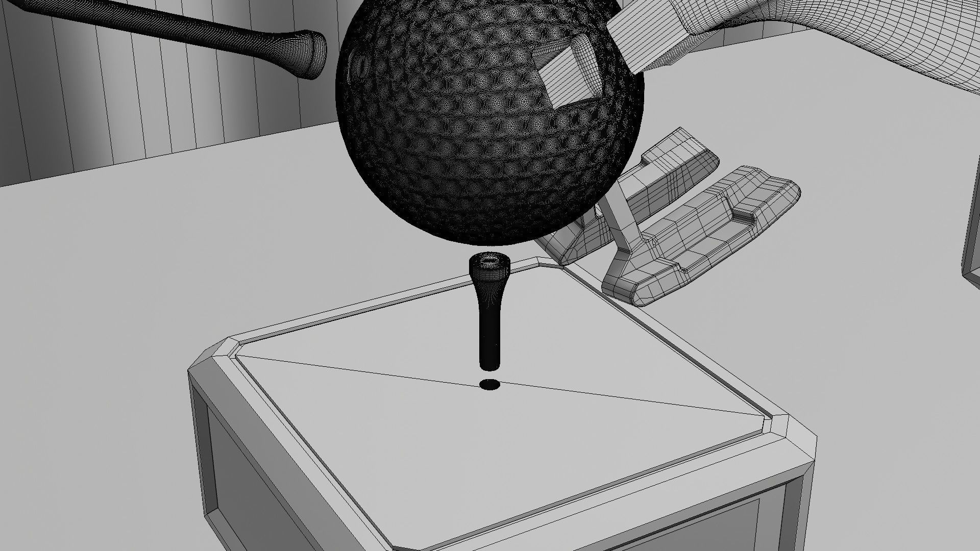 Golf Trophy Bird 3D print model_22