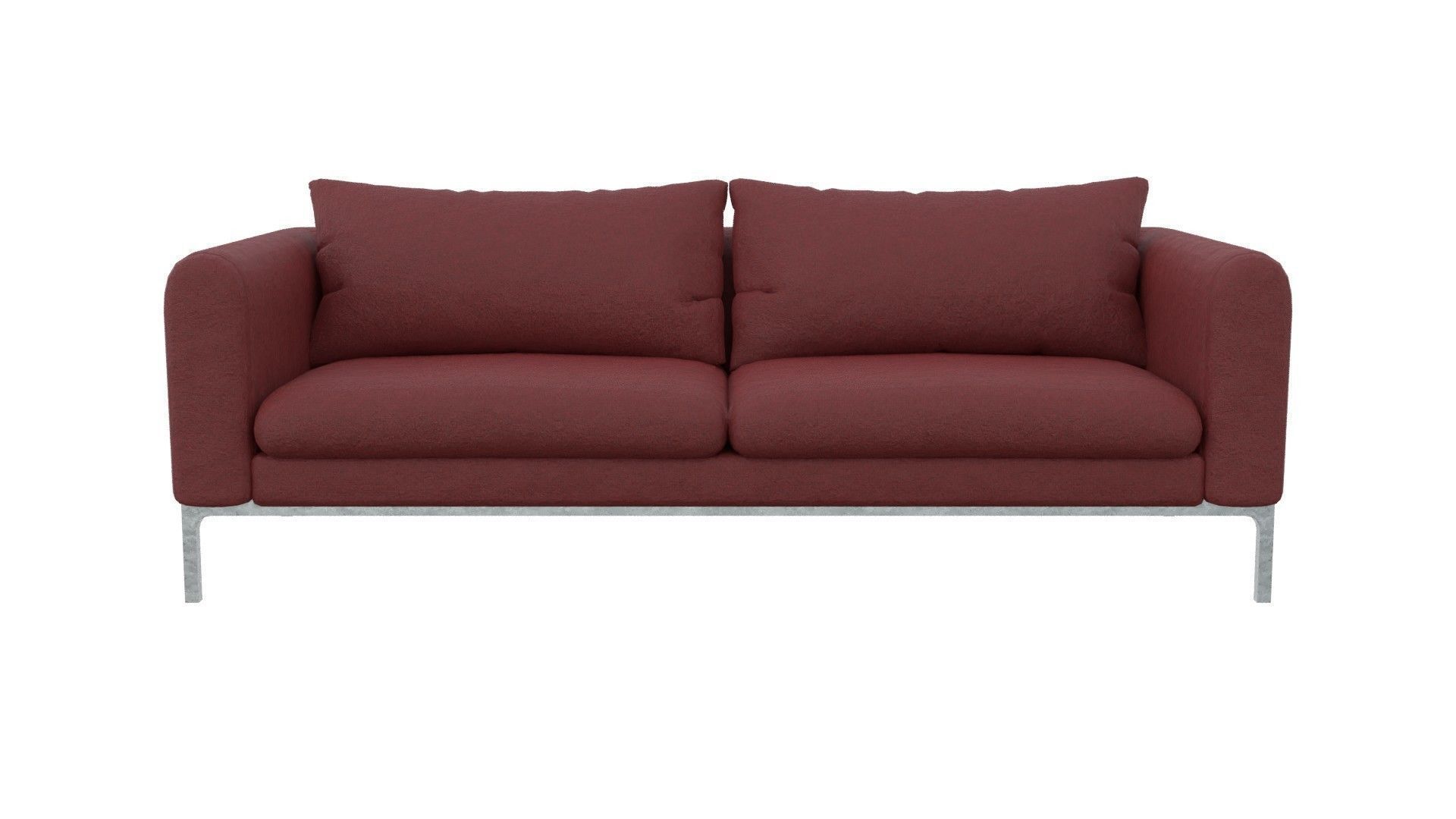 Common fabric Jonas sofa Low-poly 3D model_5