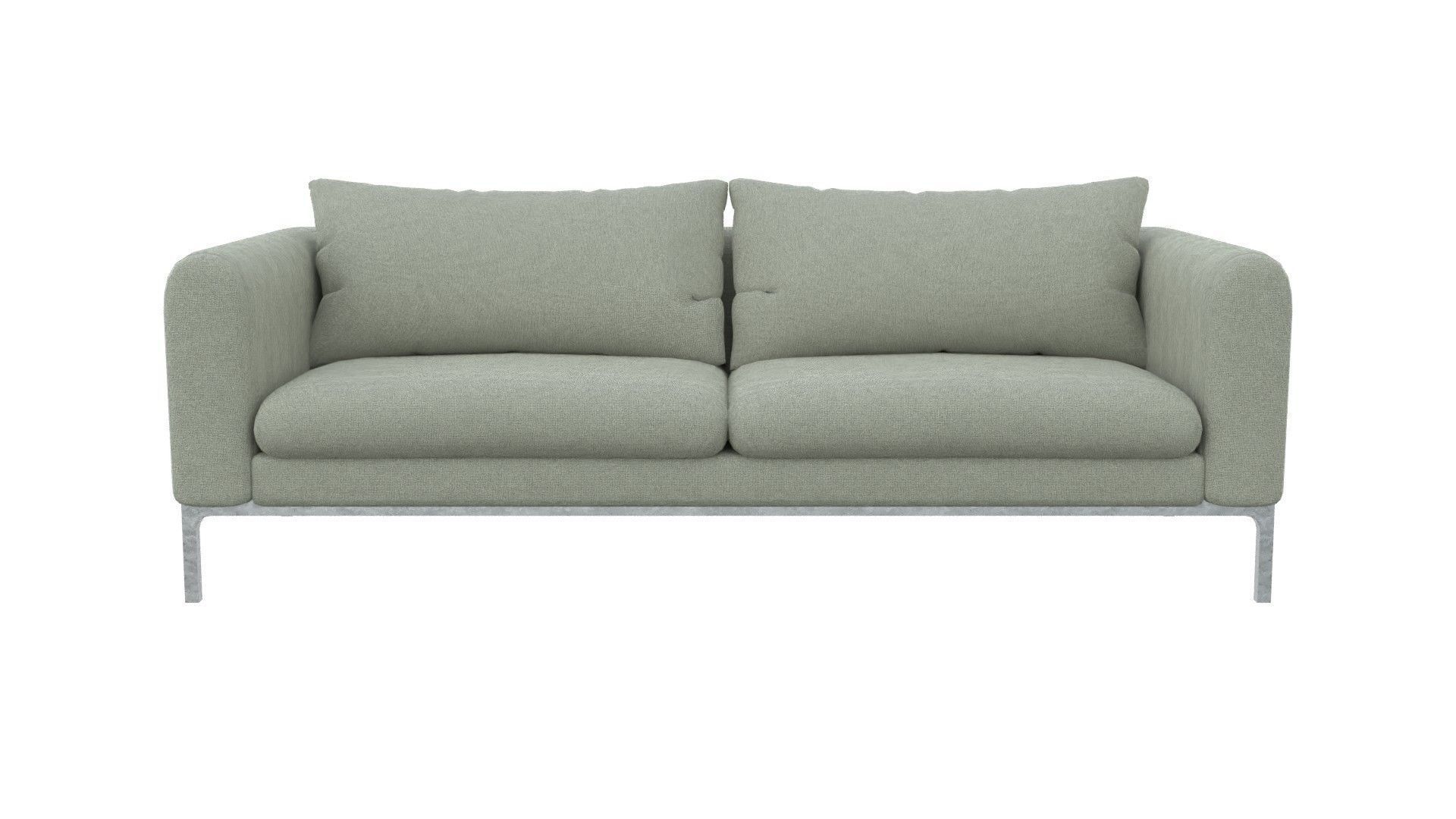 Common fabric Jonas sofa Low-poly 3D model_2
