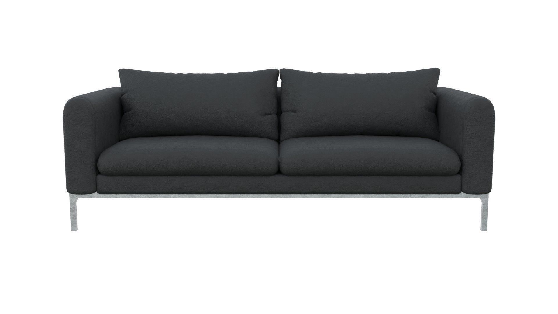 Common fabric Jonas sofa Low-poly 3D model_11