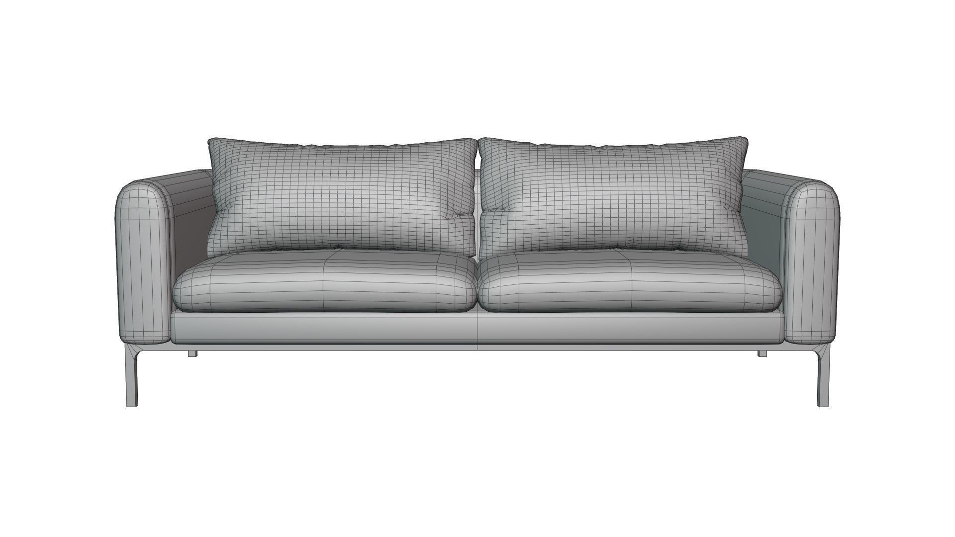 Common fabric Jonas sofa Low-poly 3D model_17