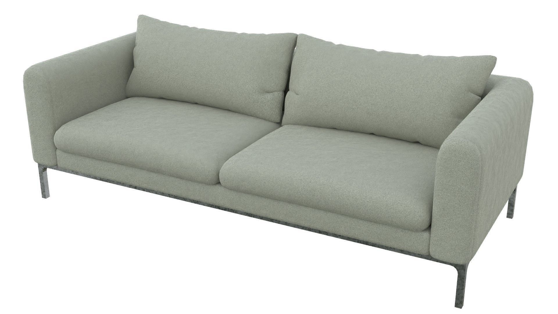 Common fabric Jonas sofa Low-poly 3D model_1