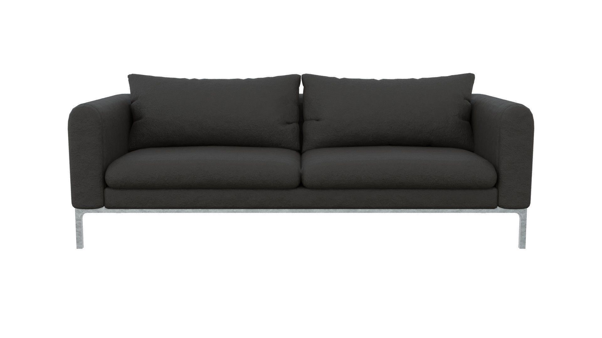 Common fabric Jonas sofa Low-poly 3D model_8
