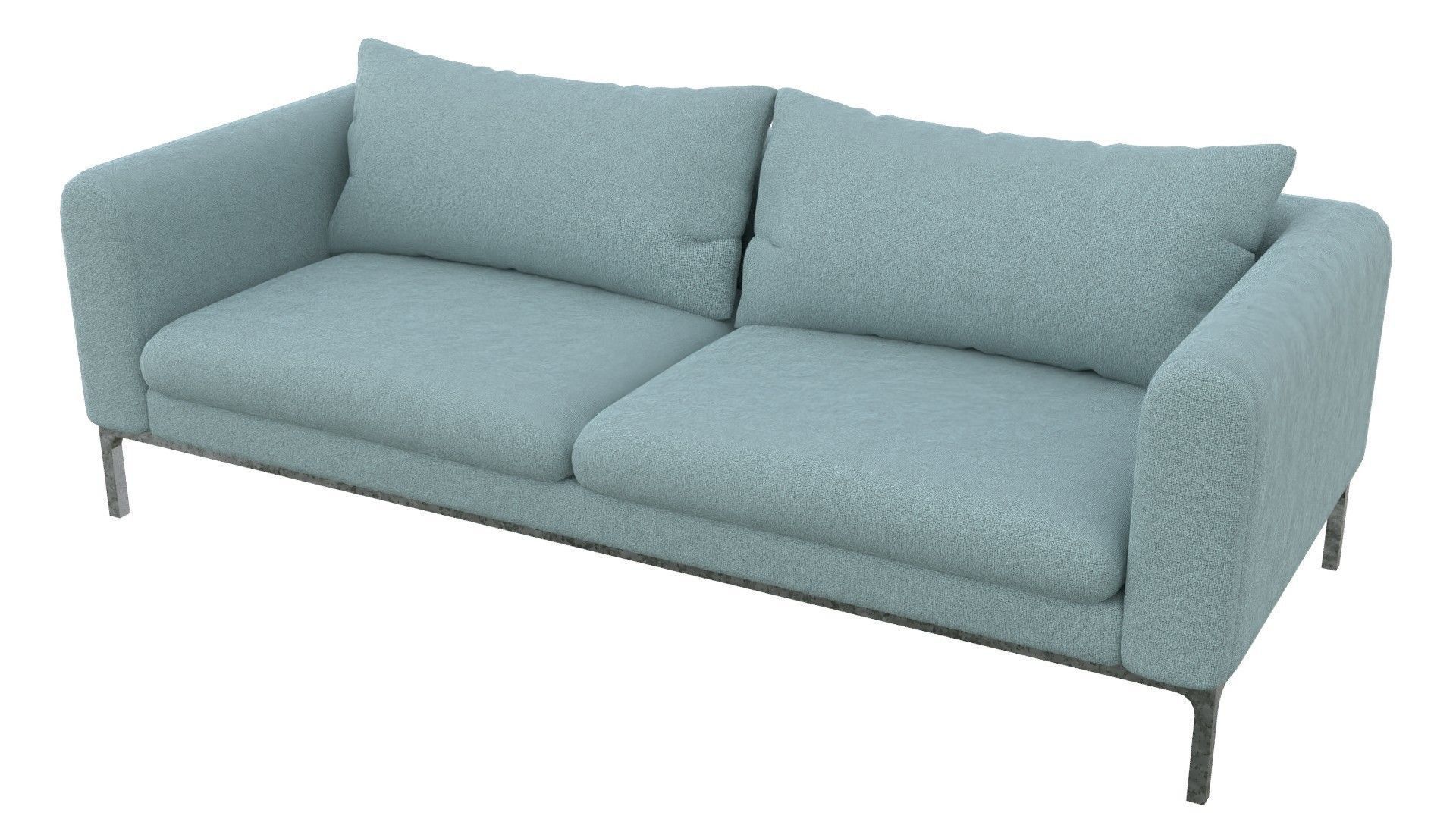 Common fabric Jonas sofa Low-poly 3D model_13