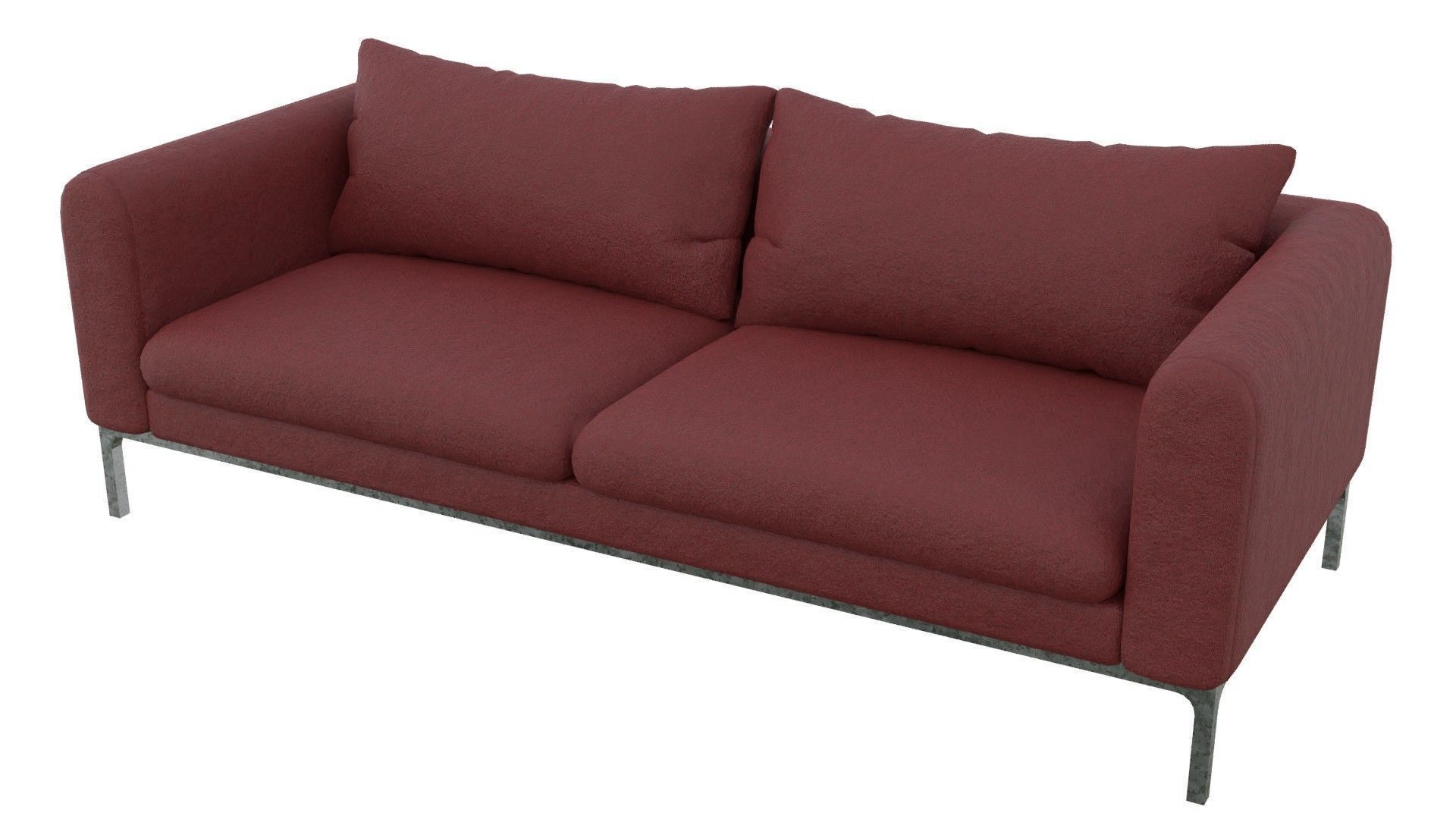 Common fabric Jonas sofa Low-poly 3D model_4