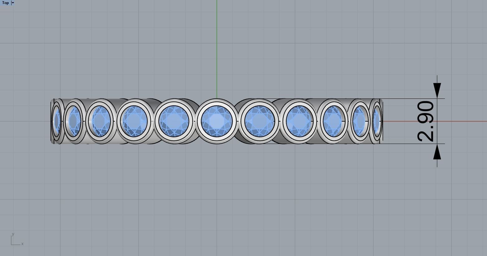 infinity bezel ring size 17  model 371 3D print model_13