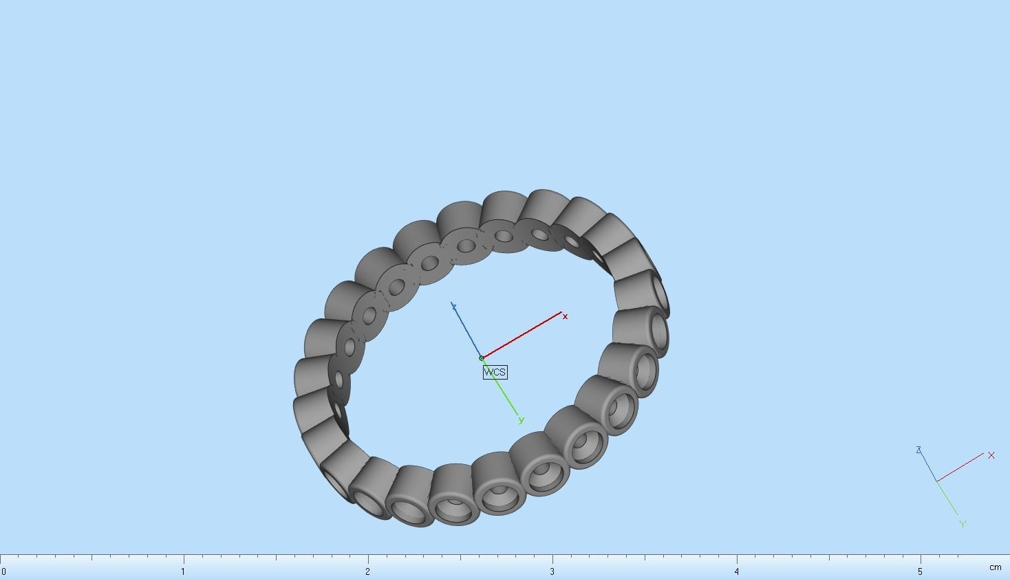 infinity bezel ring size 17  model 371 3D print model_10