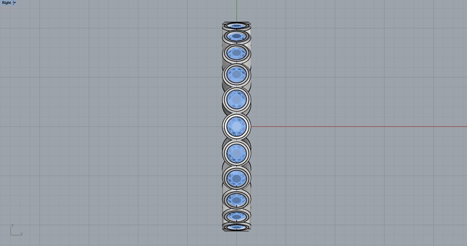 infinity bezel ring size 17  model 371 3D print model_15