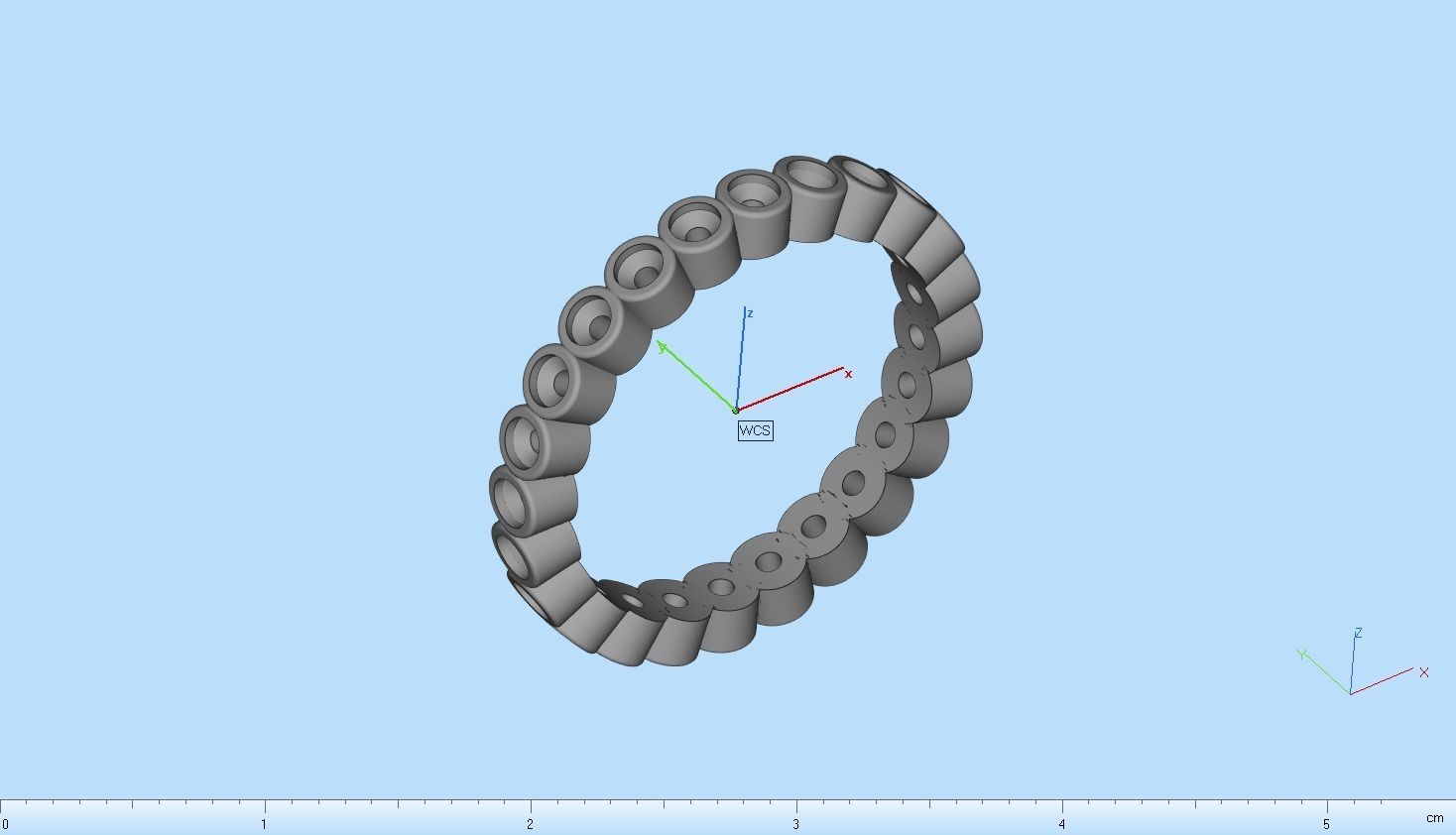 infinity bezel ring size 17  model 371 3D print model_9