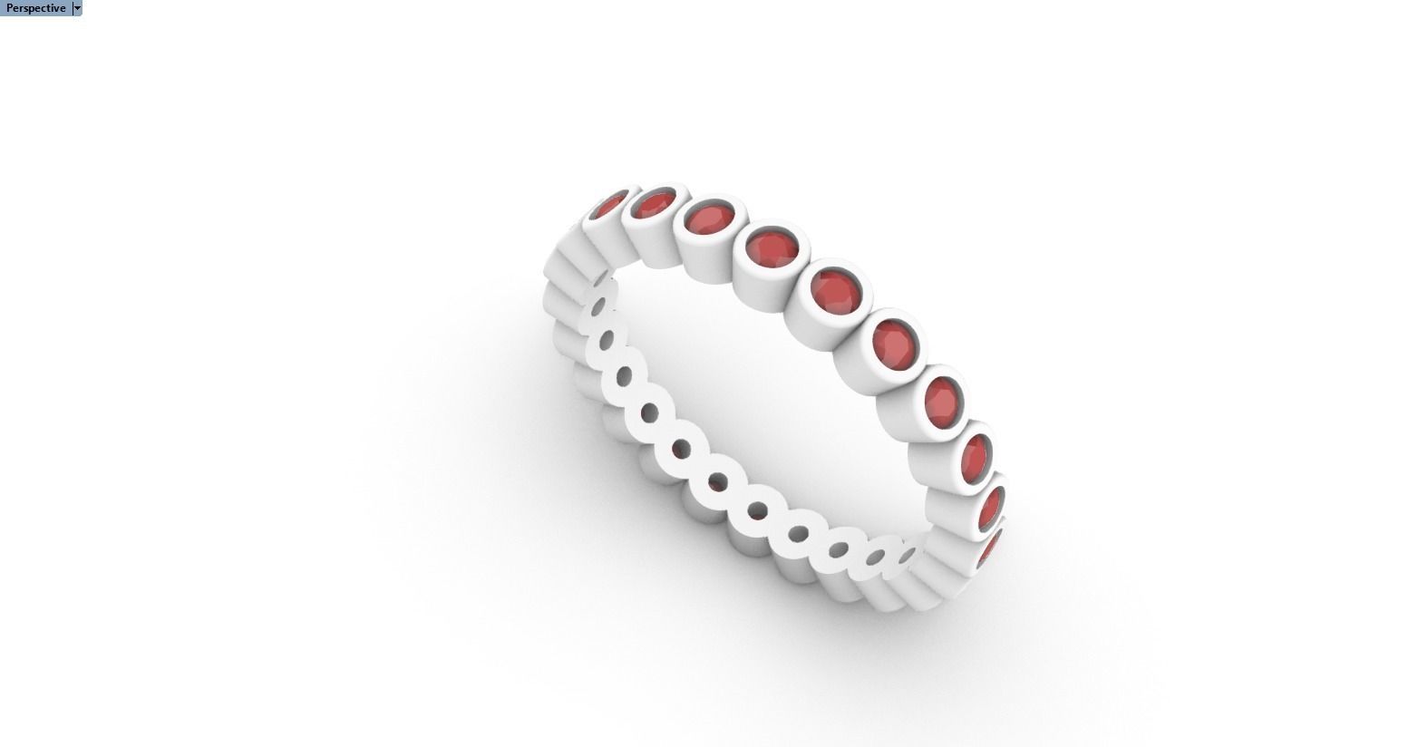 infinity bezel ring size 17  model 371 3D print model_7