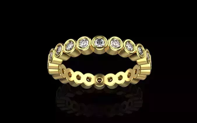 infinity bezel ring size 16  model 372