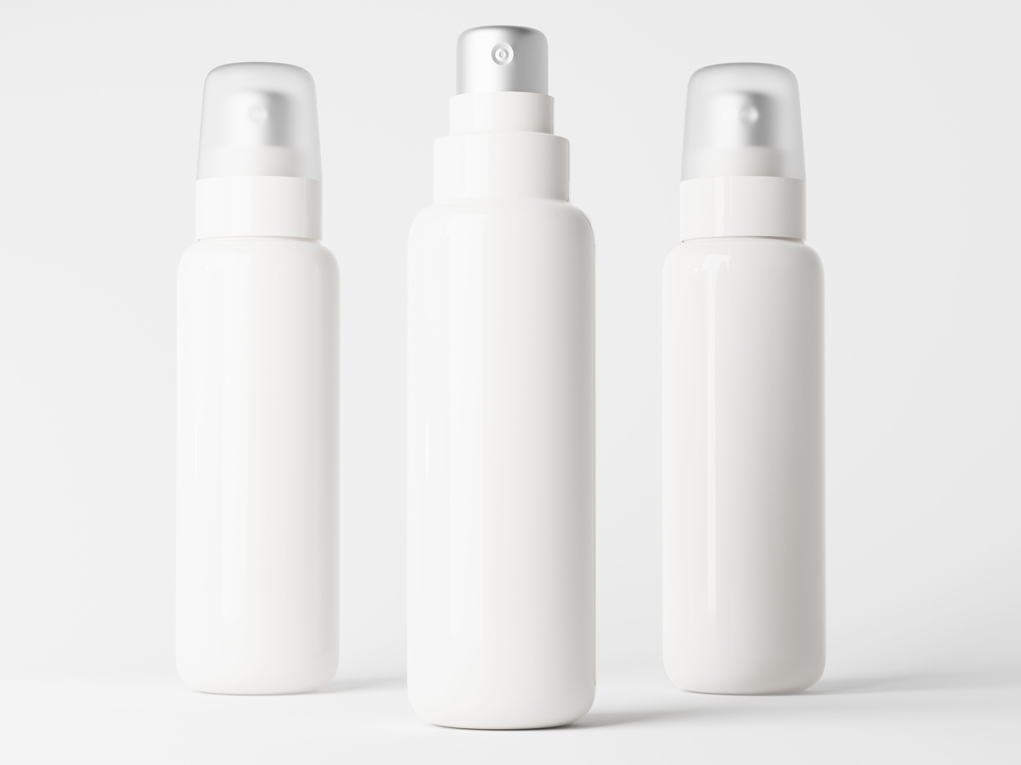 Cosmetic Spray Bottle Packaging Low-poly 3D model_3