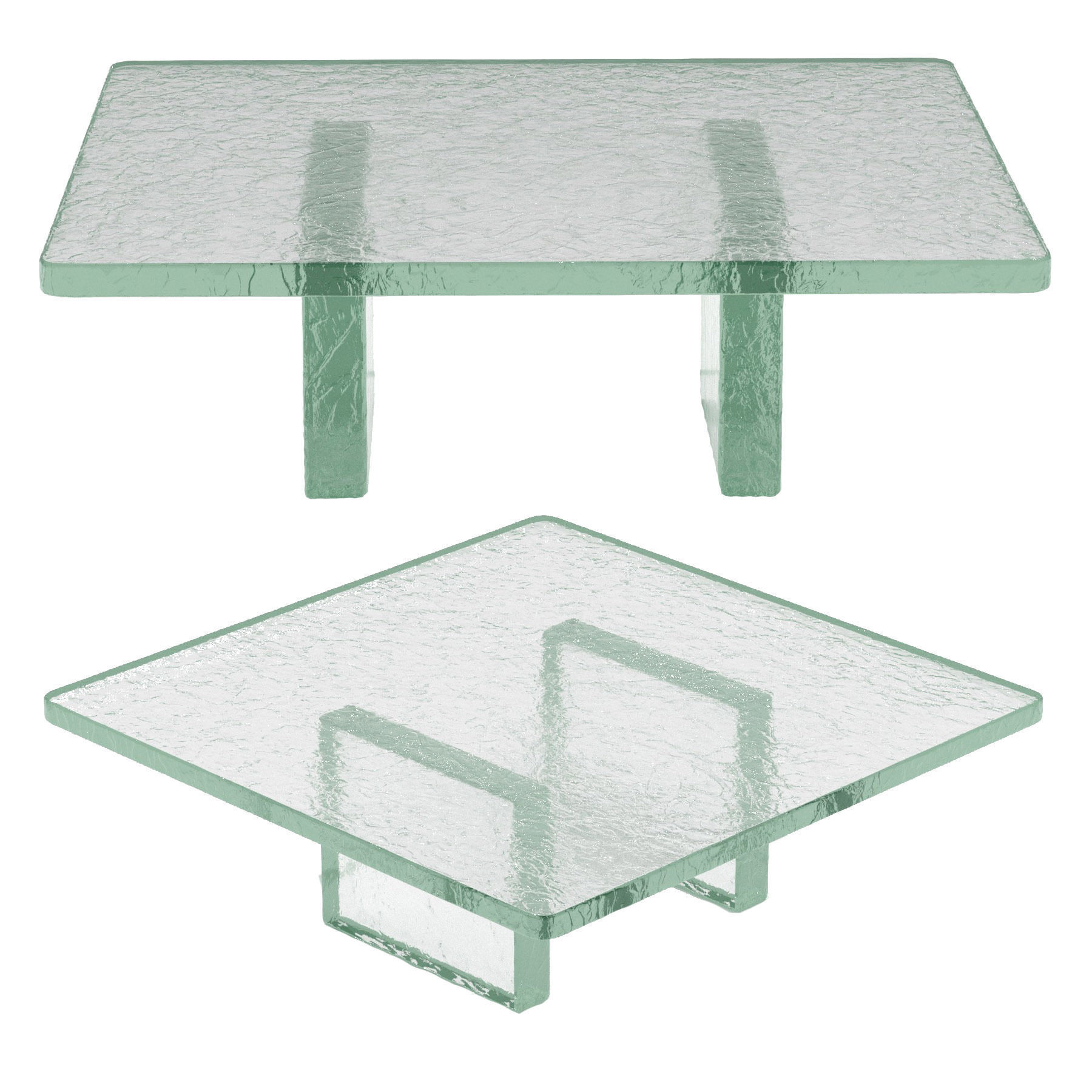 Wonderglass BERG COFFEE TABLE by JOHN PAWSON 3D model_1