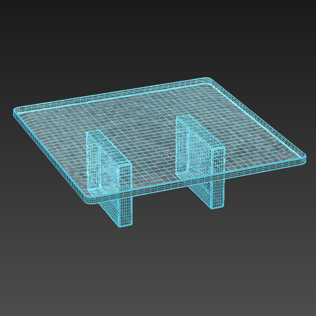 Wonderglass BERG COFFEE TABLE by JOHN PAWSON 3D model_7