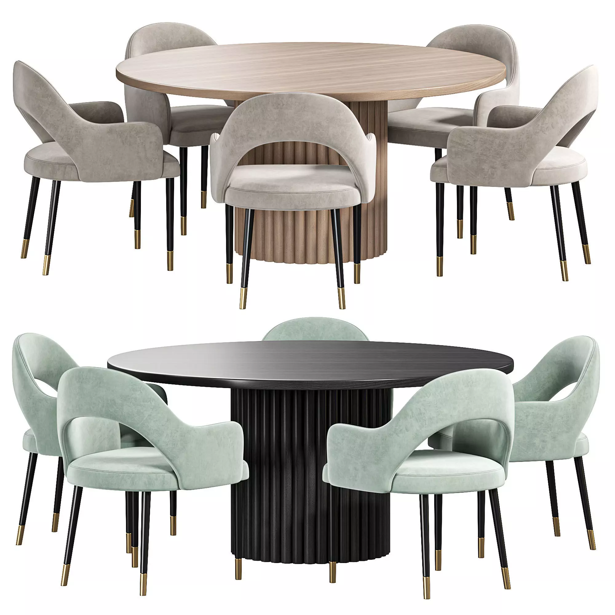 Backergo Dining Table By Cazarina 3D model