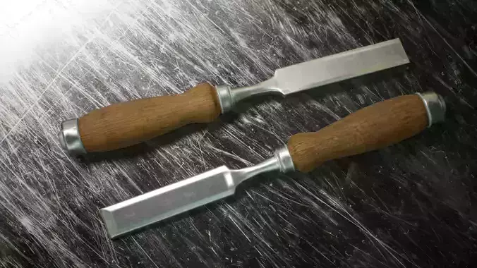 Chisel Game Ready Low-poly 3D model