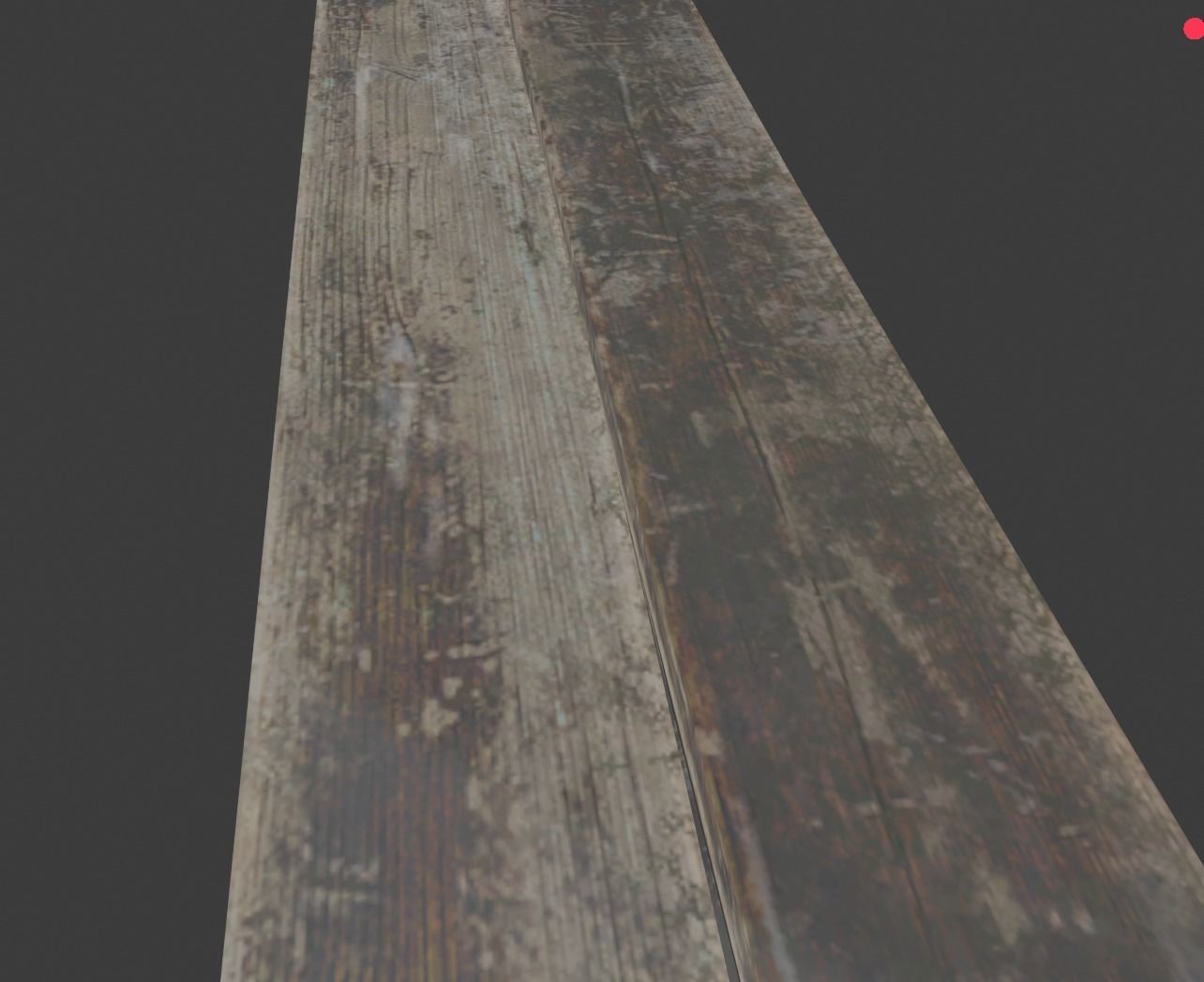 bench chair Low-poly 3D model_2