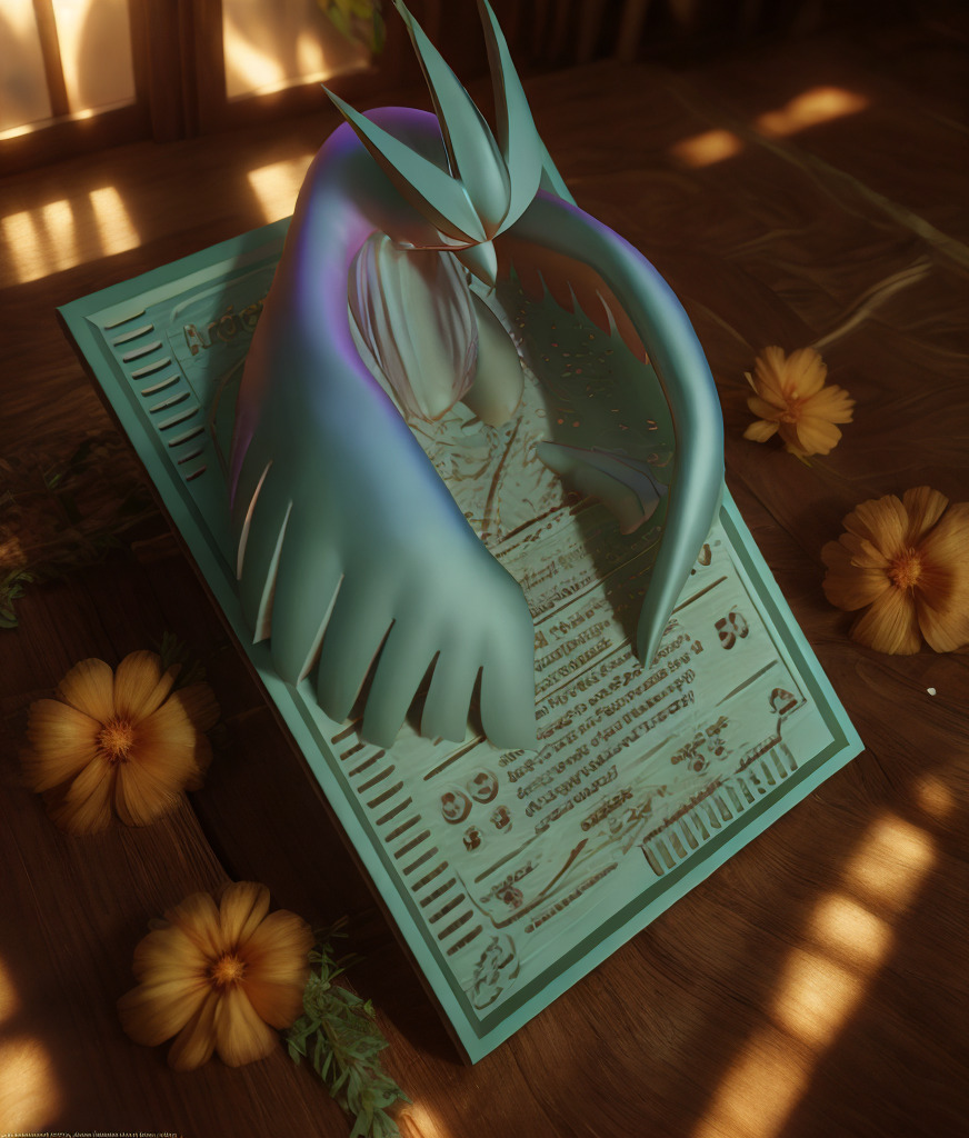 Legendary Birds Bundle Pokemon New Cards and Unique Poke Stand 3D print model_5