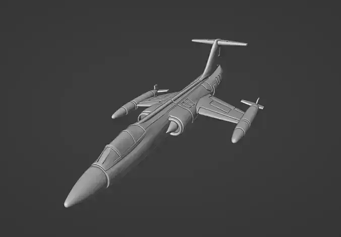 Lockheed F-104 Starfighter 3D print model