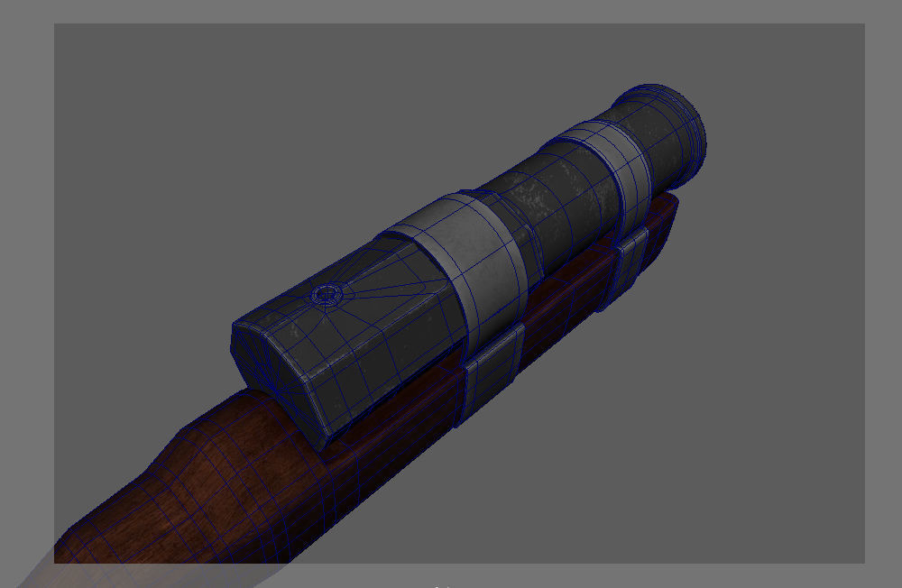Medieval HandCannon 3D Model Lowpoly Low-poly 3D model_8