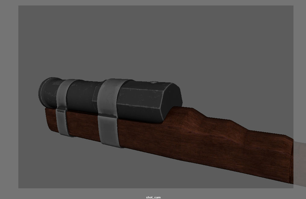 Medieval HandCannon 3D Model Lowpoly Low-poly 3D model_5