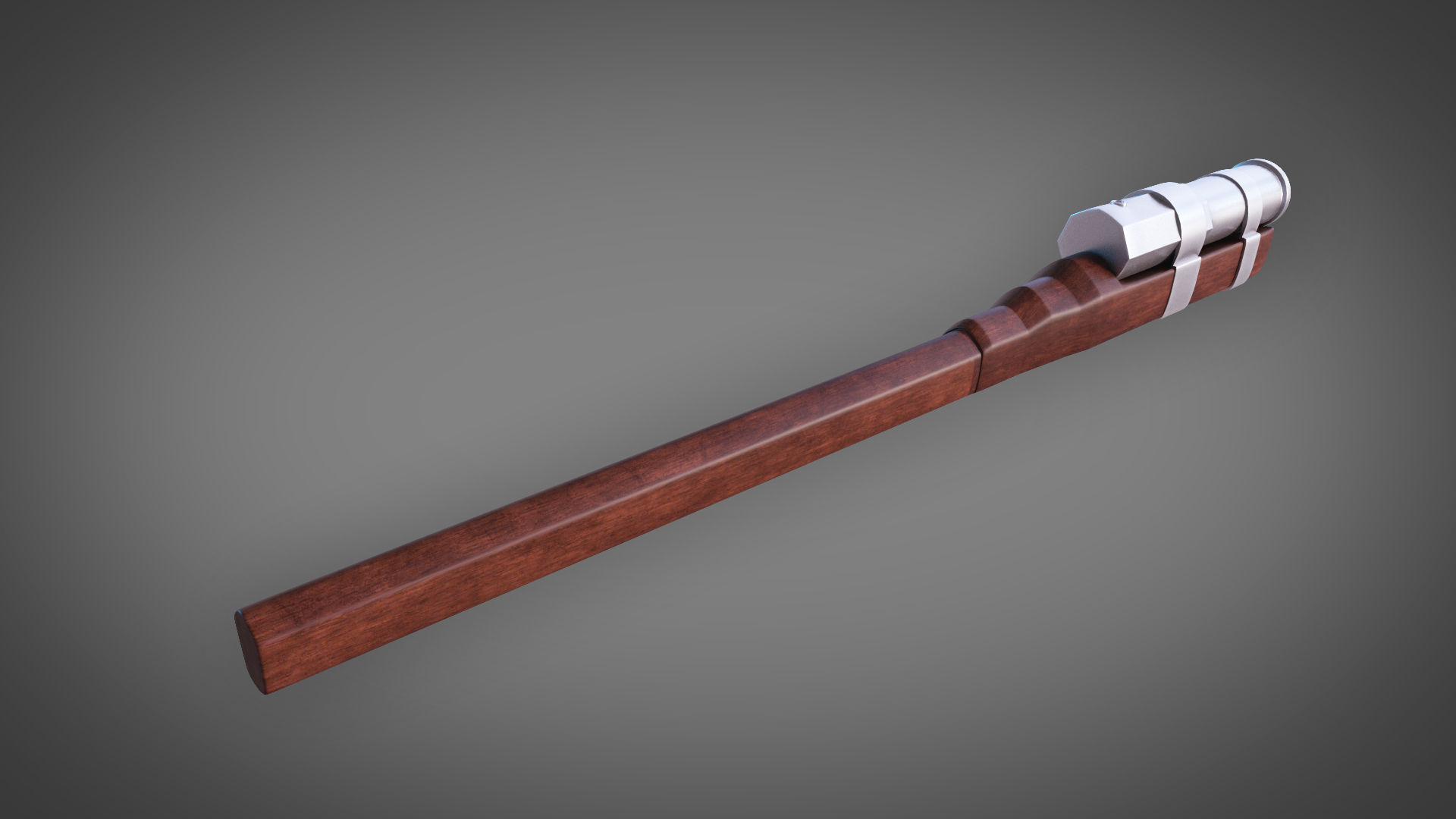 Medieval HandCannon 3D Model Lowpoly Low-poly 3D model_2