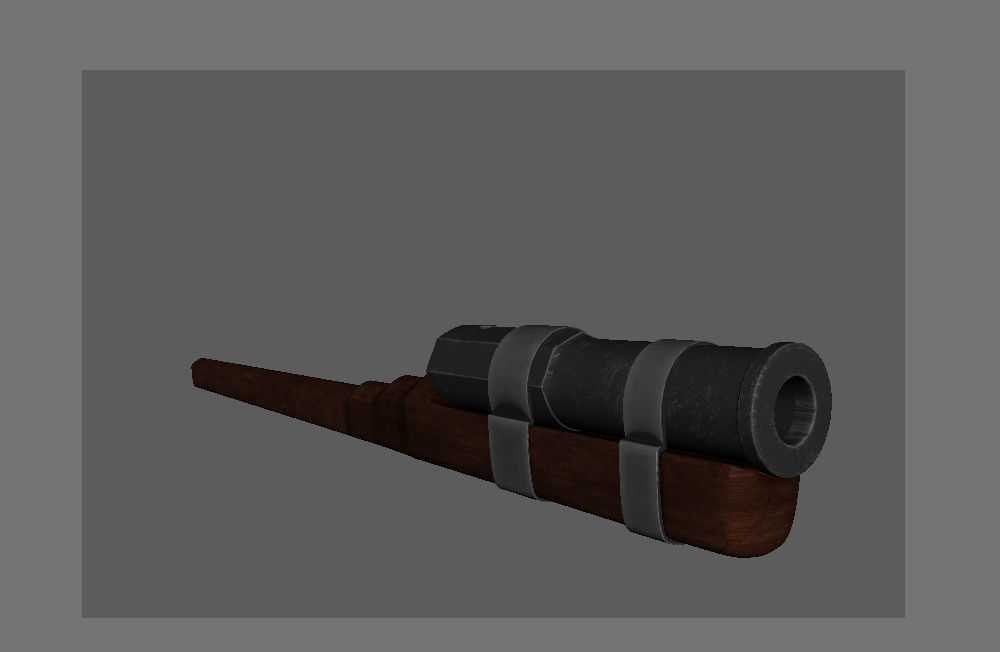 Medieval HandCannon 3D Model Lowpoly Low-poly 3D model_14