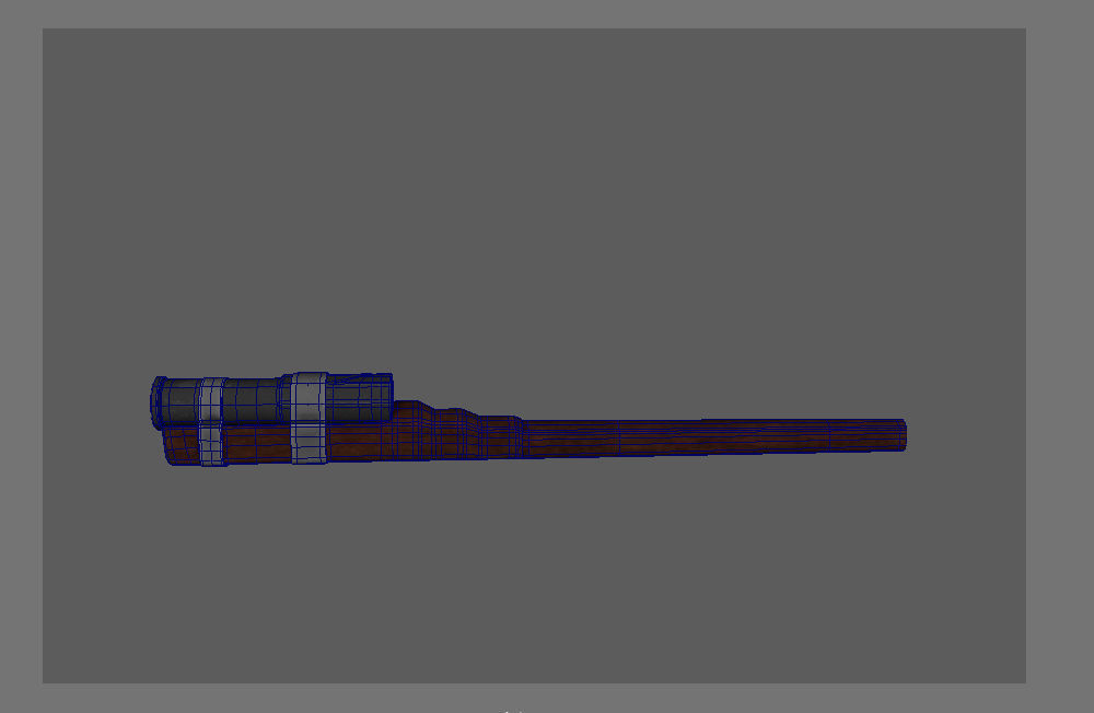 Medieval HandCannon 3D Model Lowpoly Low-poly 3D model_10