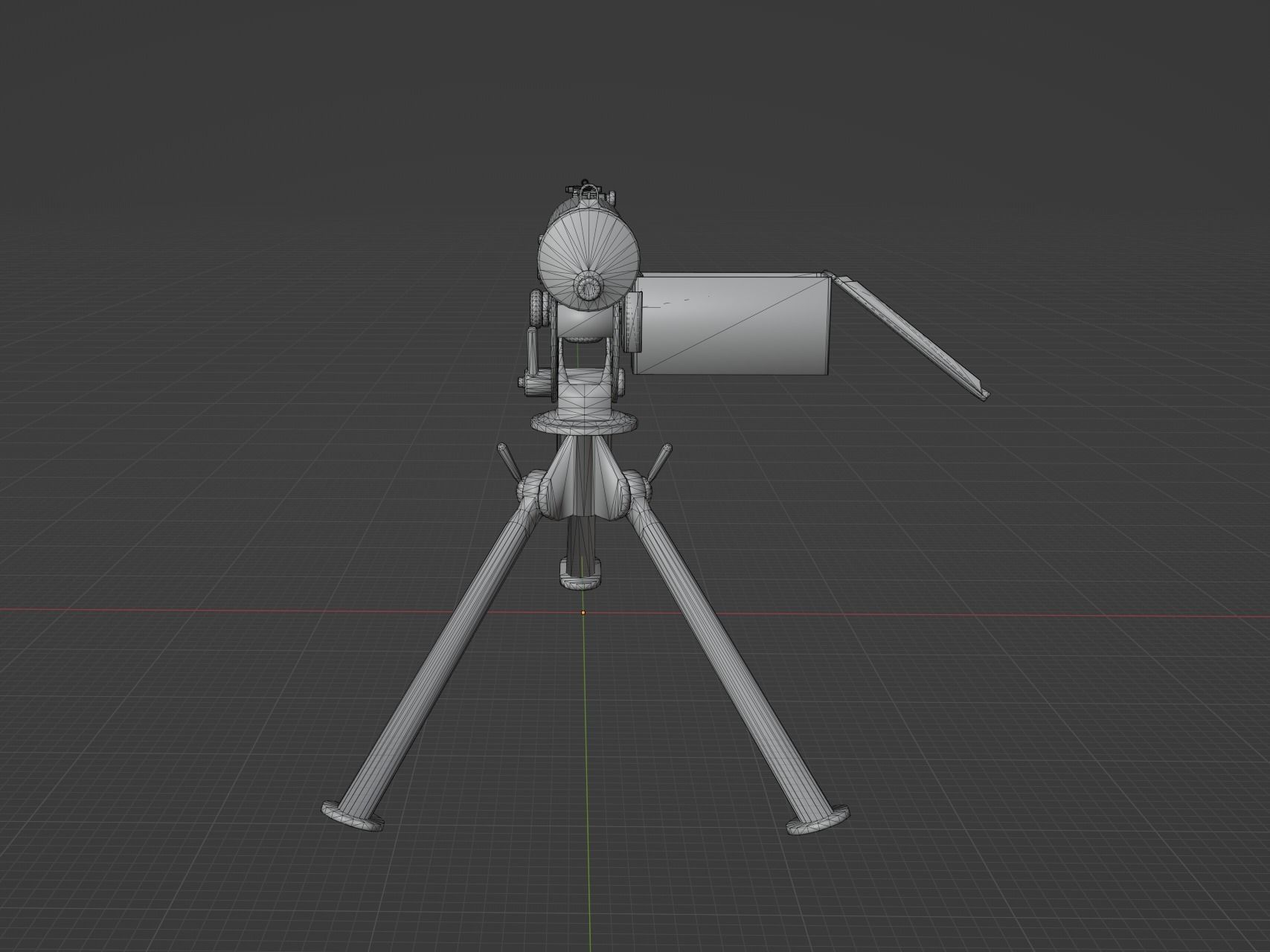 M1917 Browning Low-poly 3D model_7