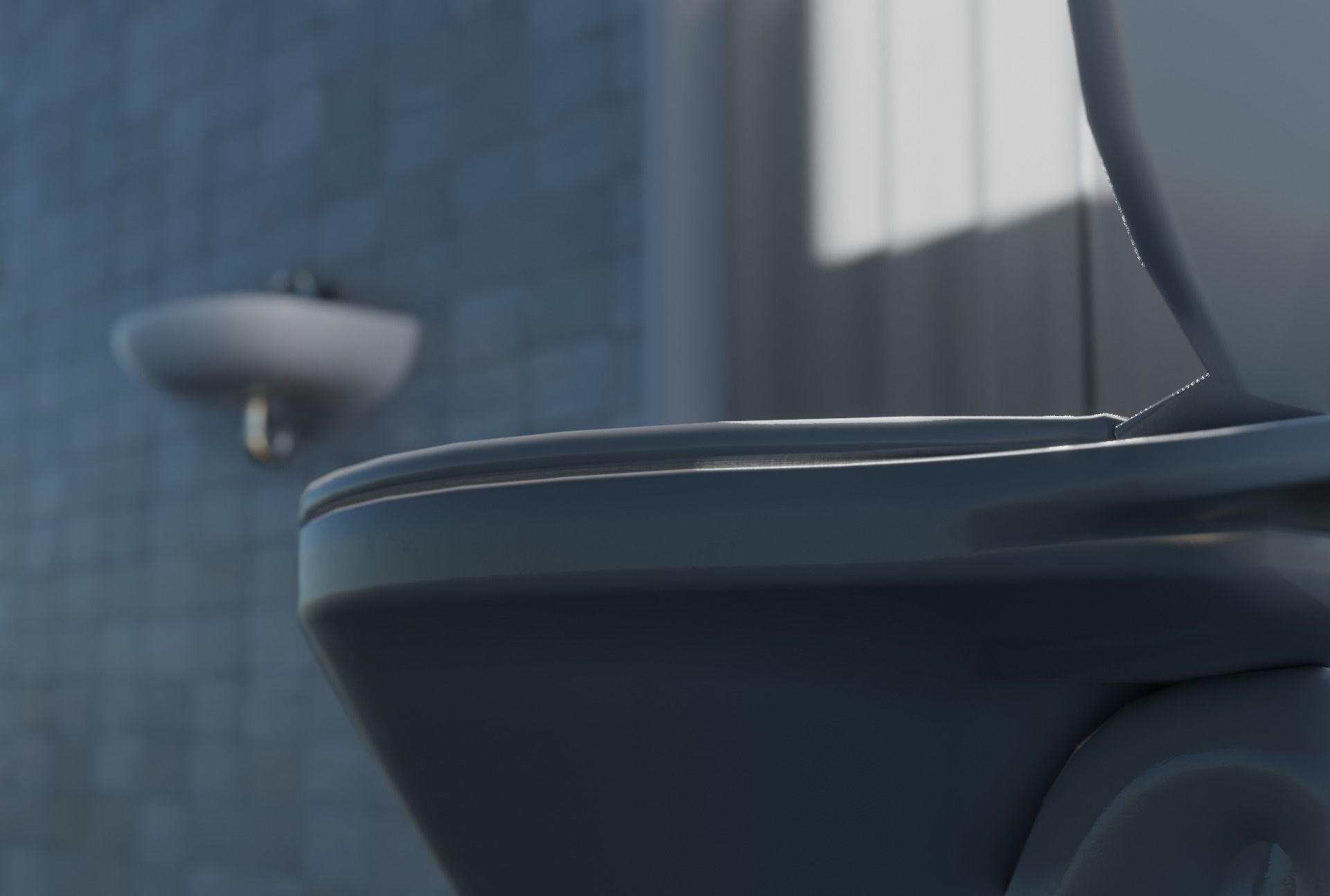 Simple Washroom and  Low-poly 3D model_3