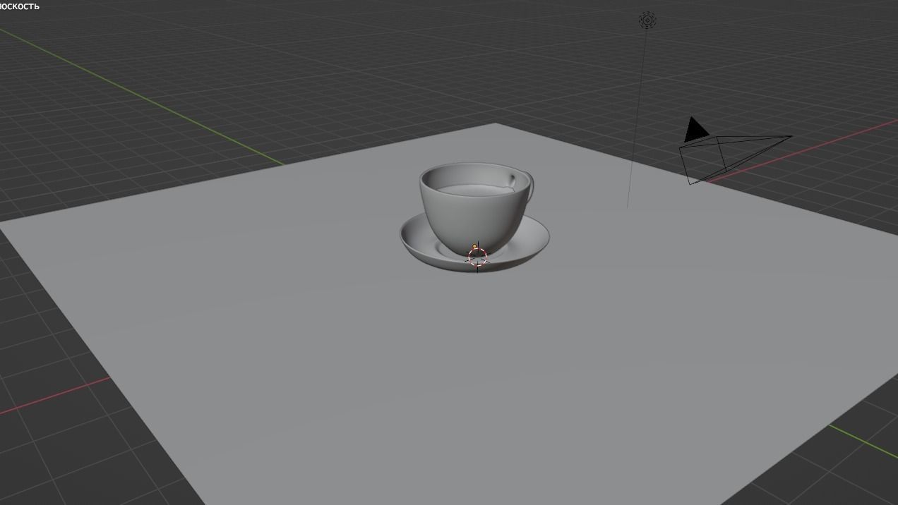 Mug of freshly brewed coffee Low-poly 3D model_1