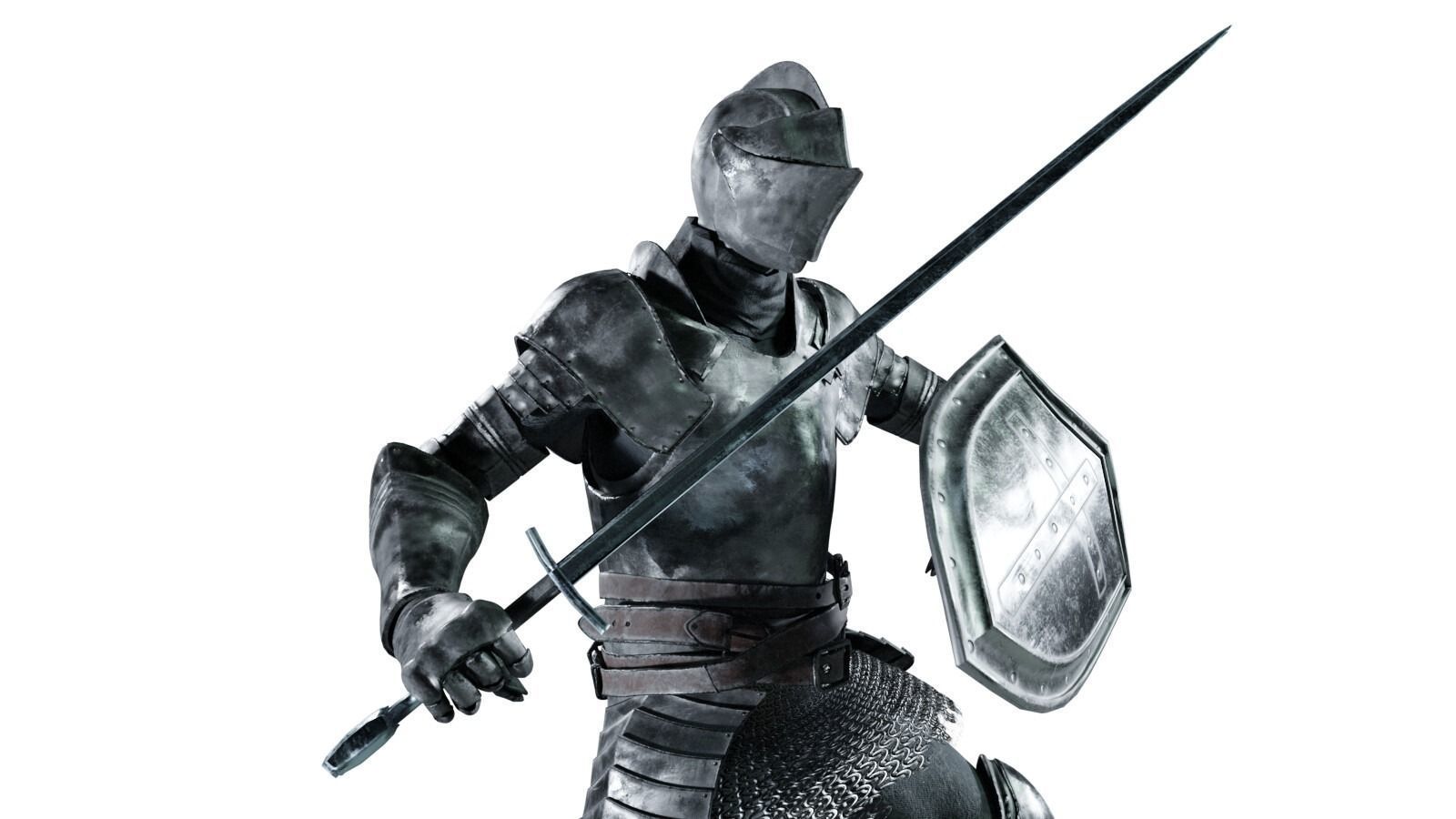 game-ready rigged realistic medieval knight vol2 Low-poly 3D model_1