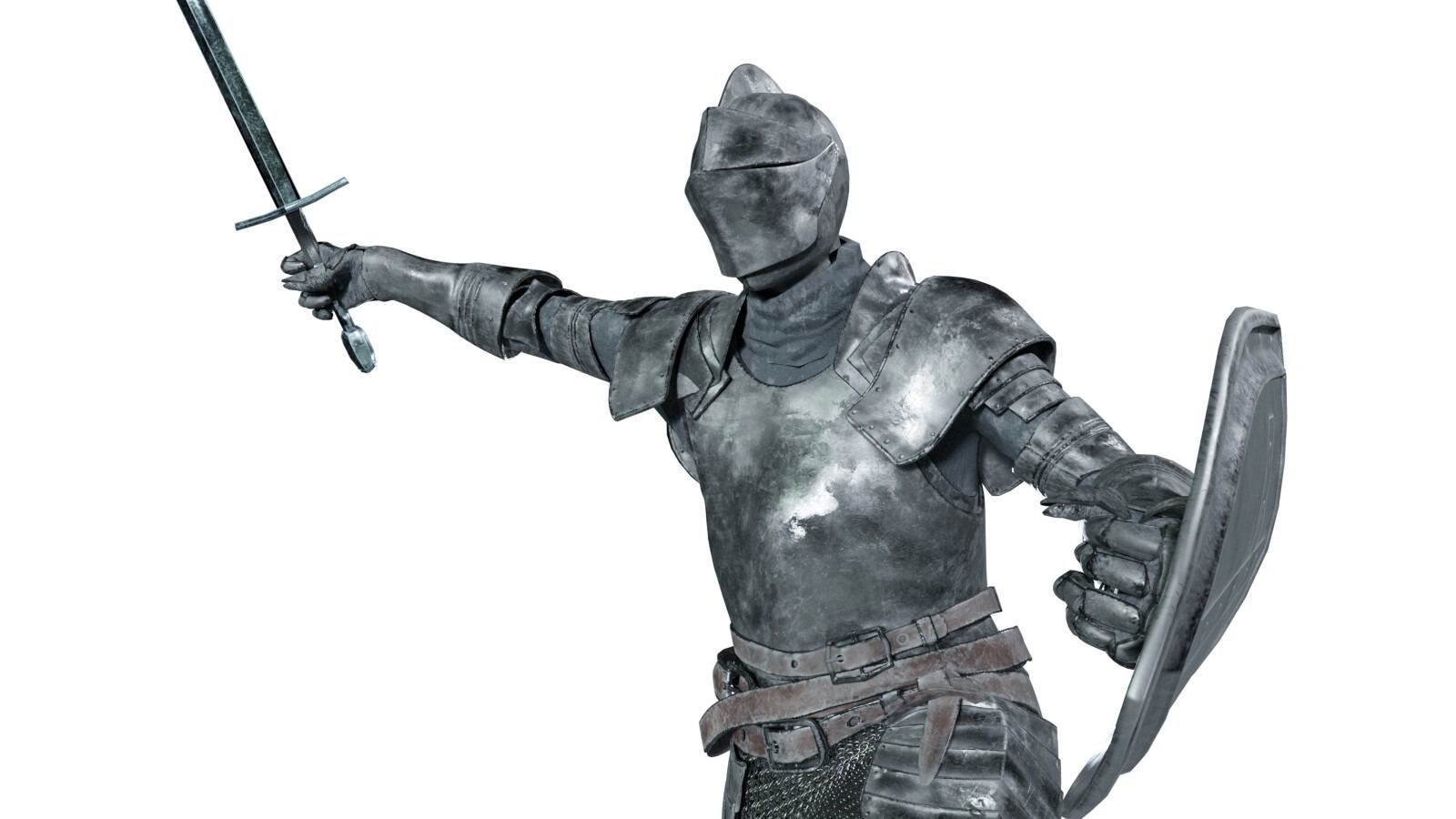 game-ready rigged realistic medieval knight vol2 Low-poly 3D model_17
