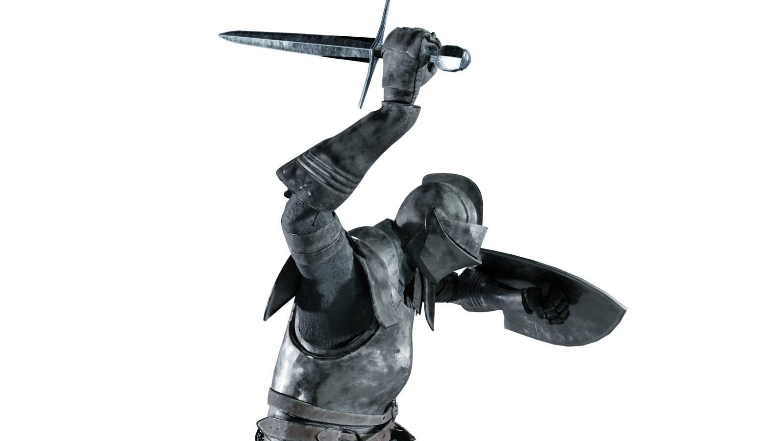 game-ready rigged realistic medieval knight vol2 Low-poly 3D model_10