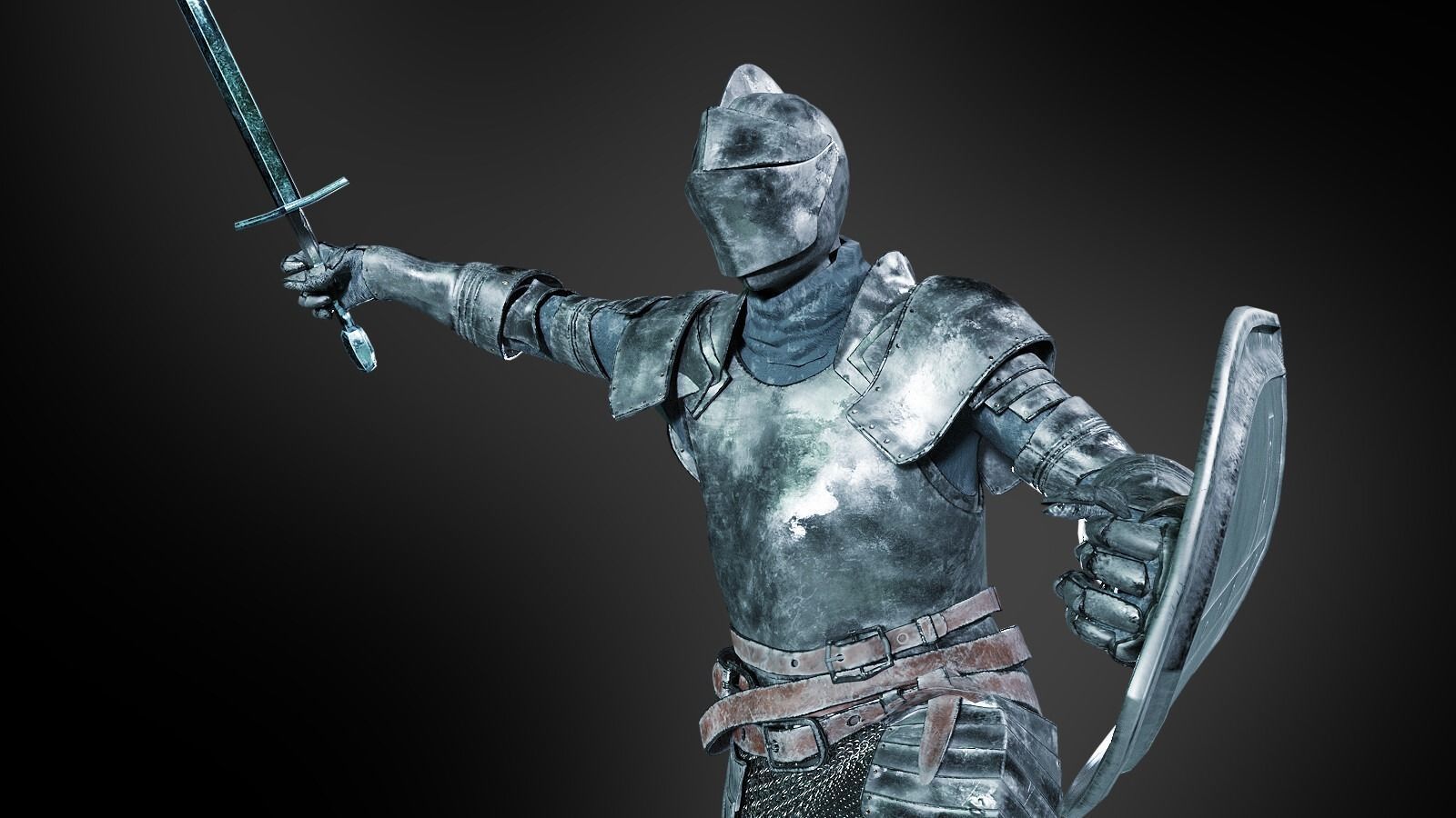 game-ready rigged realistic medieval knight vol2 Low-poly 3D model_8