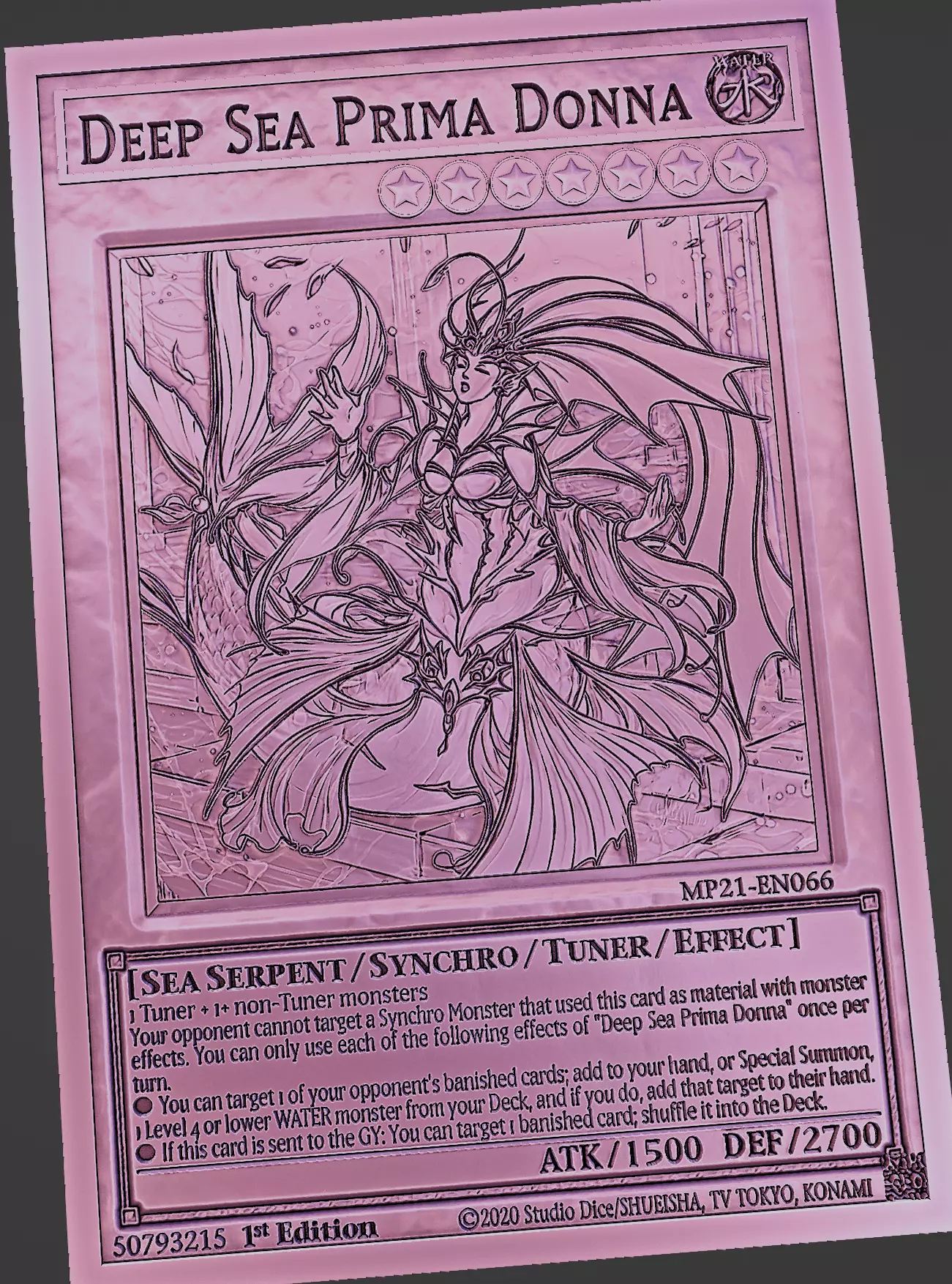 deep sea prima donna - yugioh 3D print model