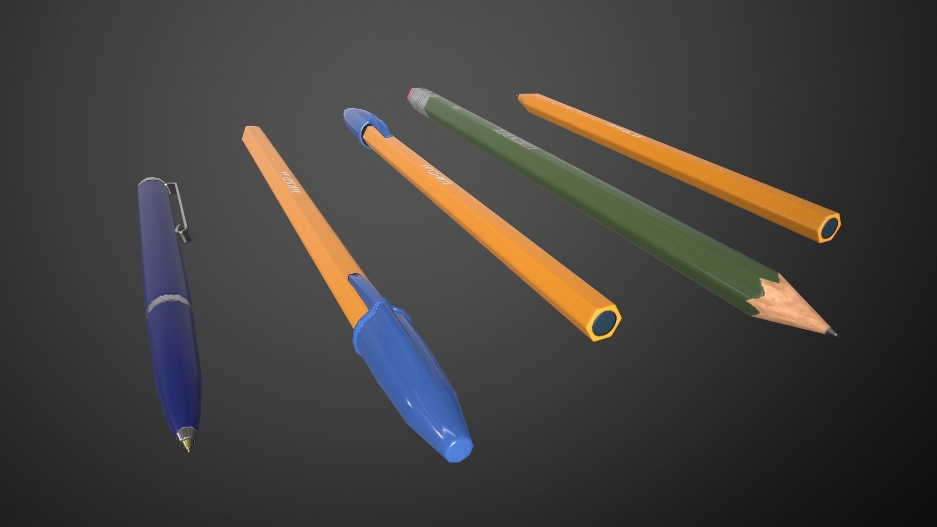 Stationary Gameready  Low-poly 3D model_4