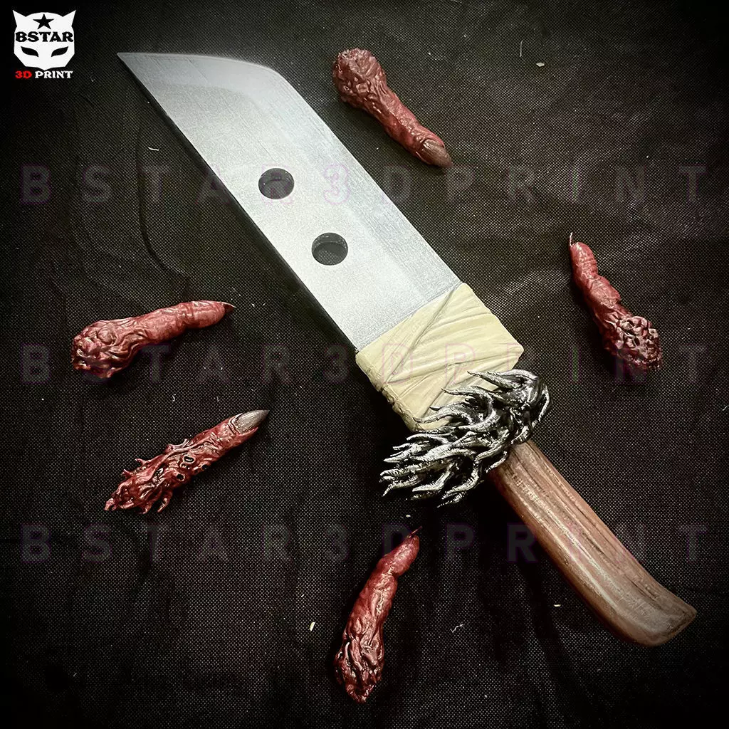 Slaugher Demon Blade - Yuji Itadori Weapon - Jujutsu Kaisen 3D print model_0