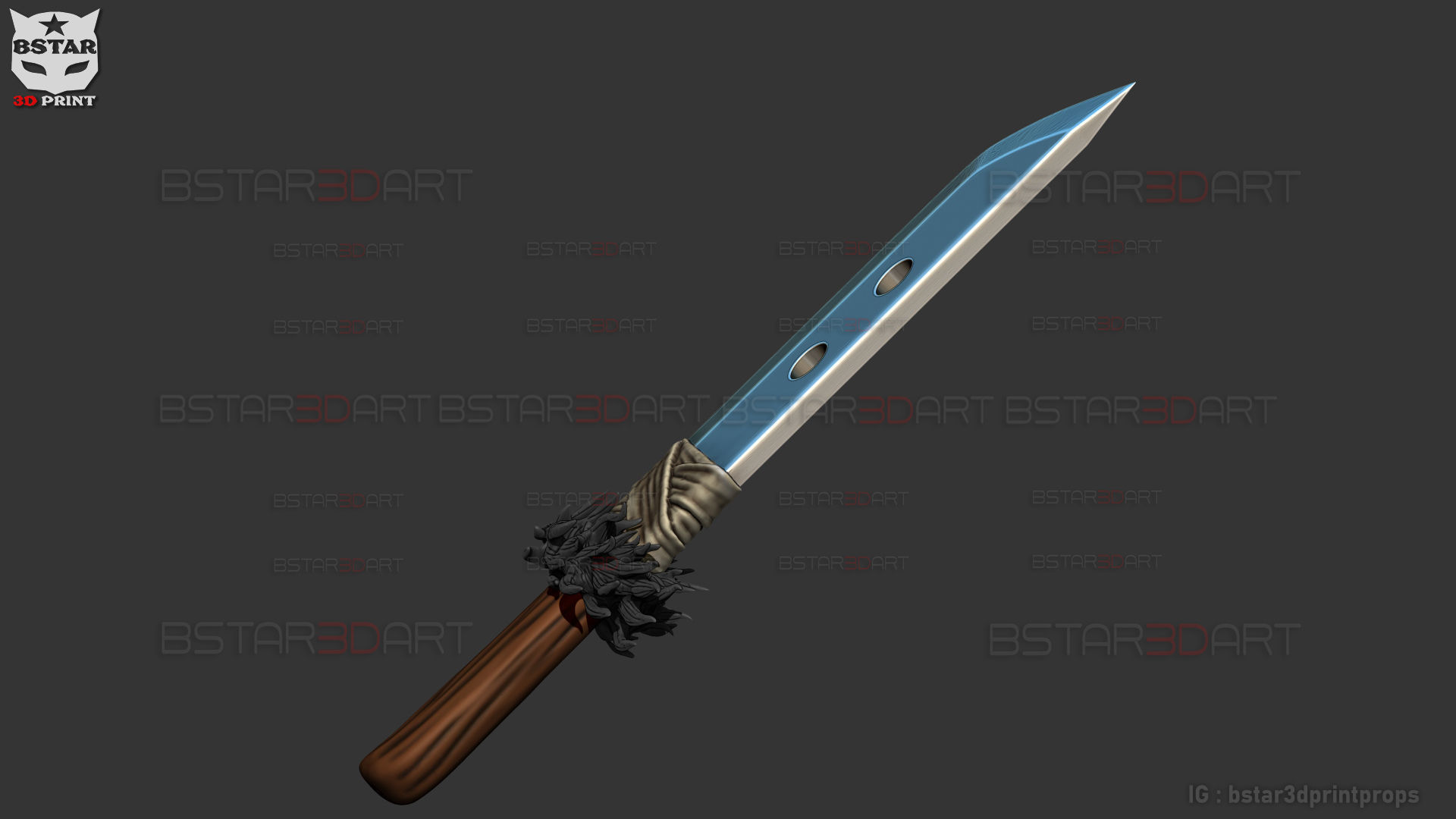 Slaugher Demon Blade - Yuji Itadori Weapon - Jujutsu Kaisen 3D print model_11