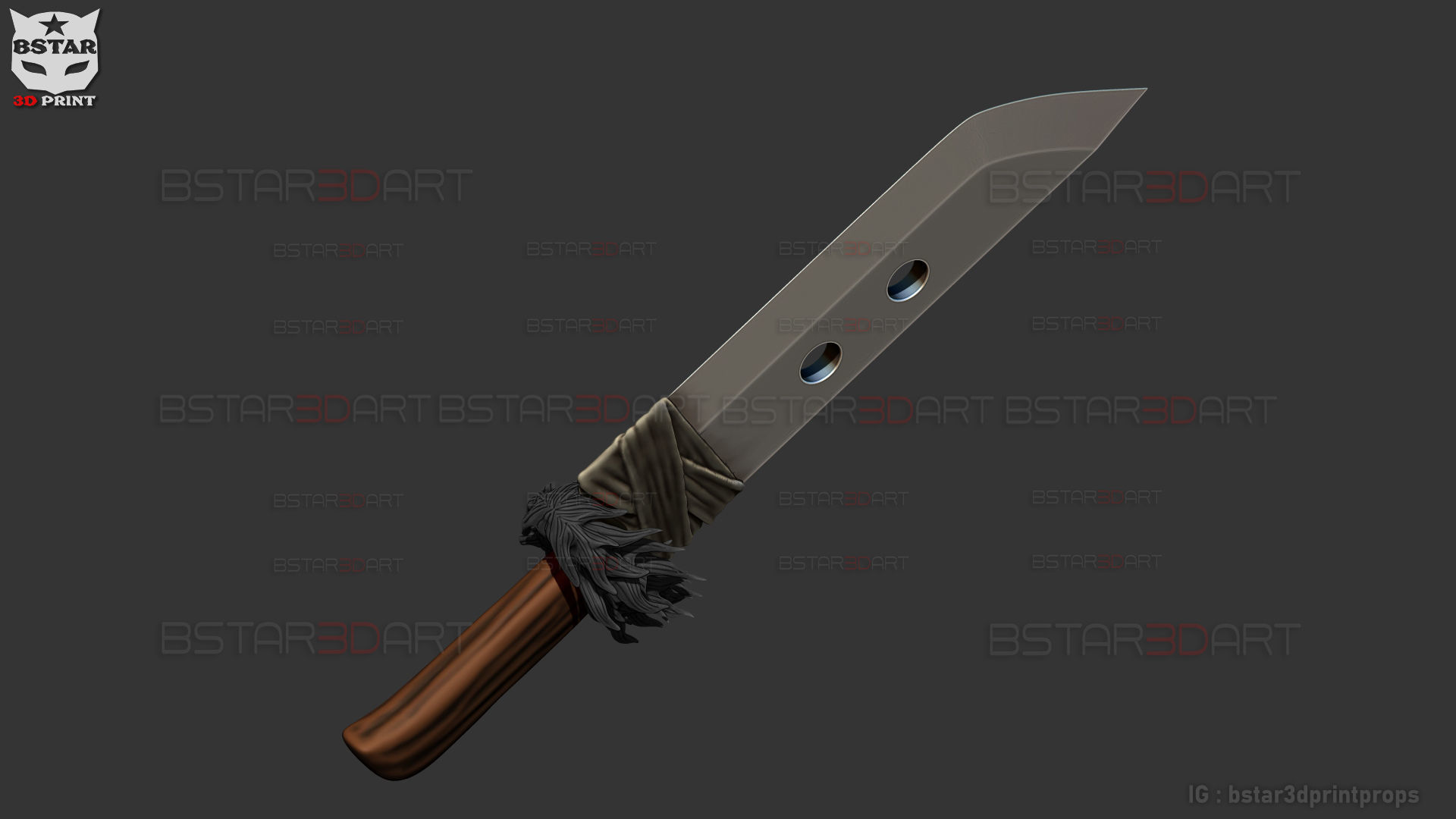 Slaugher Demon Blade - Yuji Itadori Weapon - Jujutsu Kaisen 3D print model_8