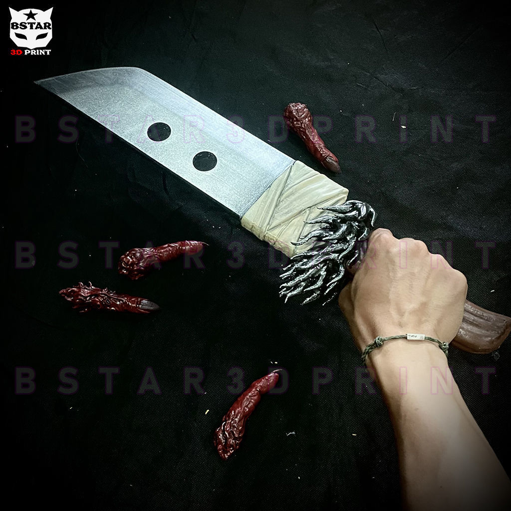 Slaugher Demon Blade - Yuji Itadori Weapon - Jujutsu Kaisen 3D print model_3