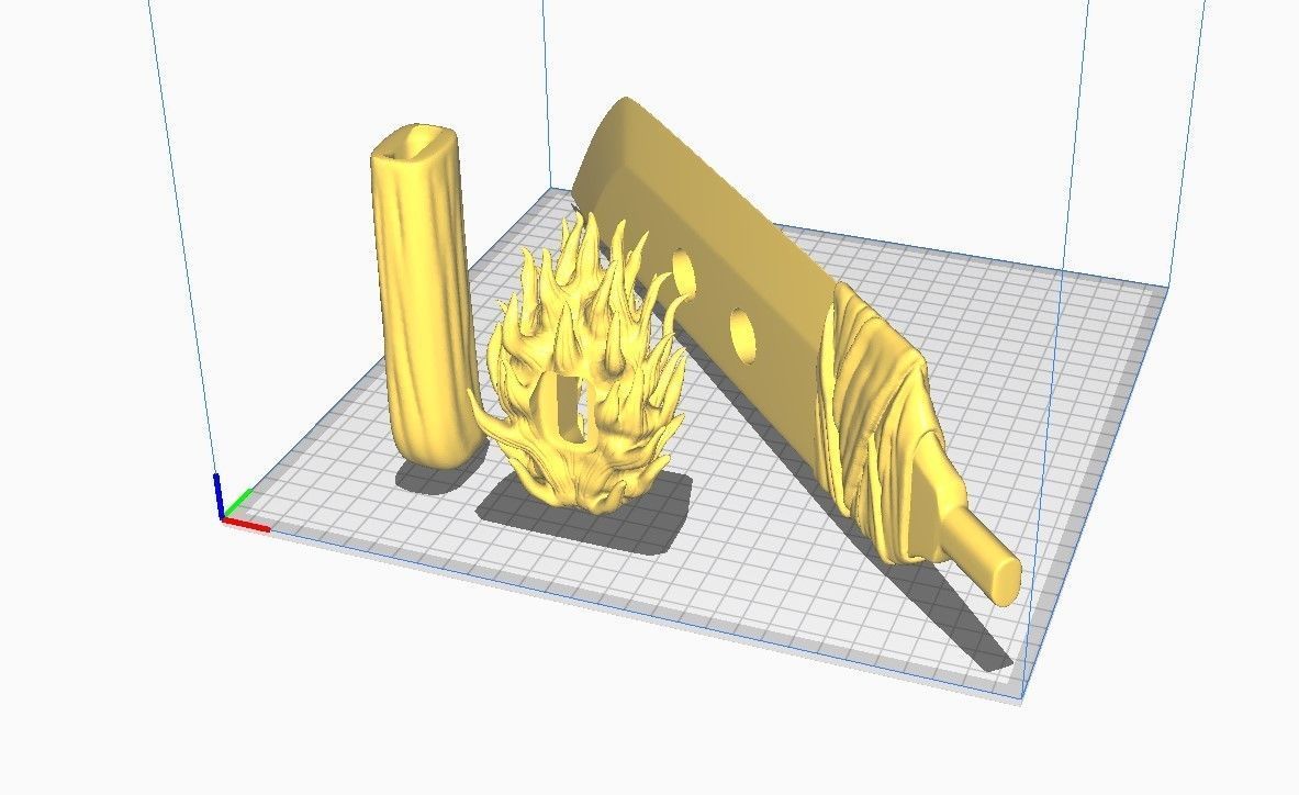 Slaugher Demon Blade - Yuji Itadori Weapon - Jujutsu Kaisen 3D print model_20