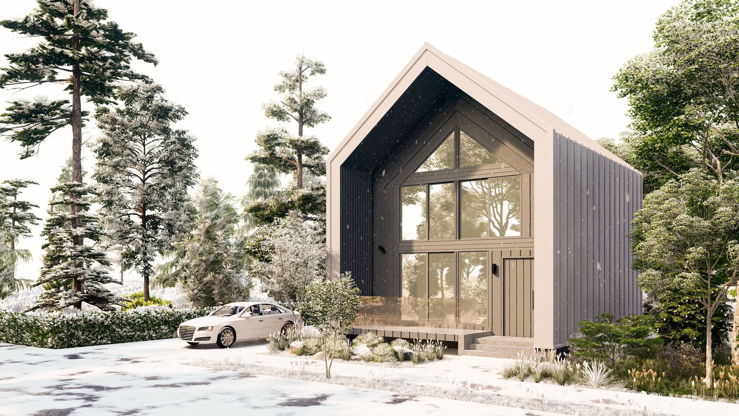 Modern Building N42 3D model_1