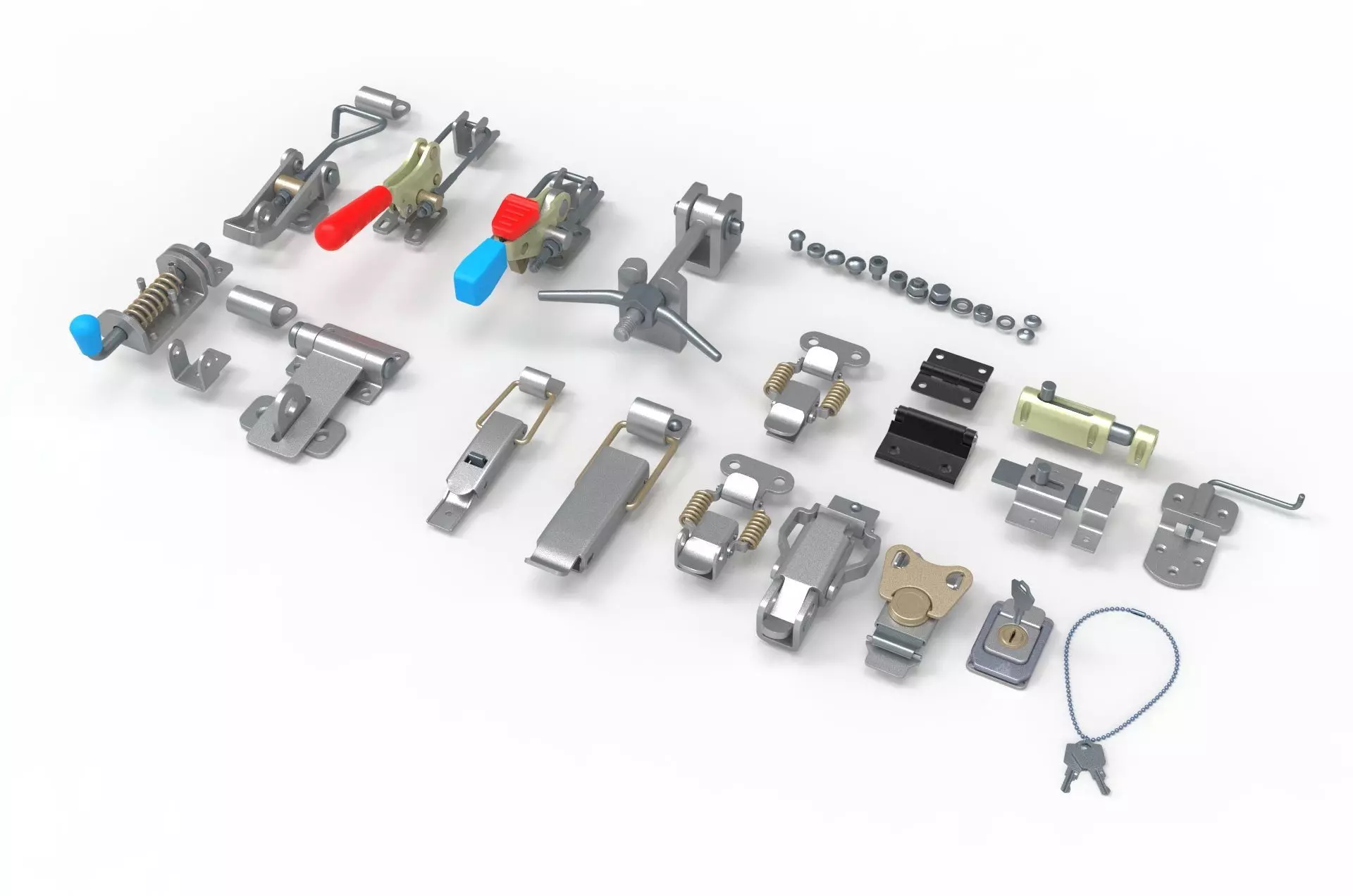 latches and hinges 3D model