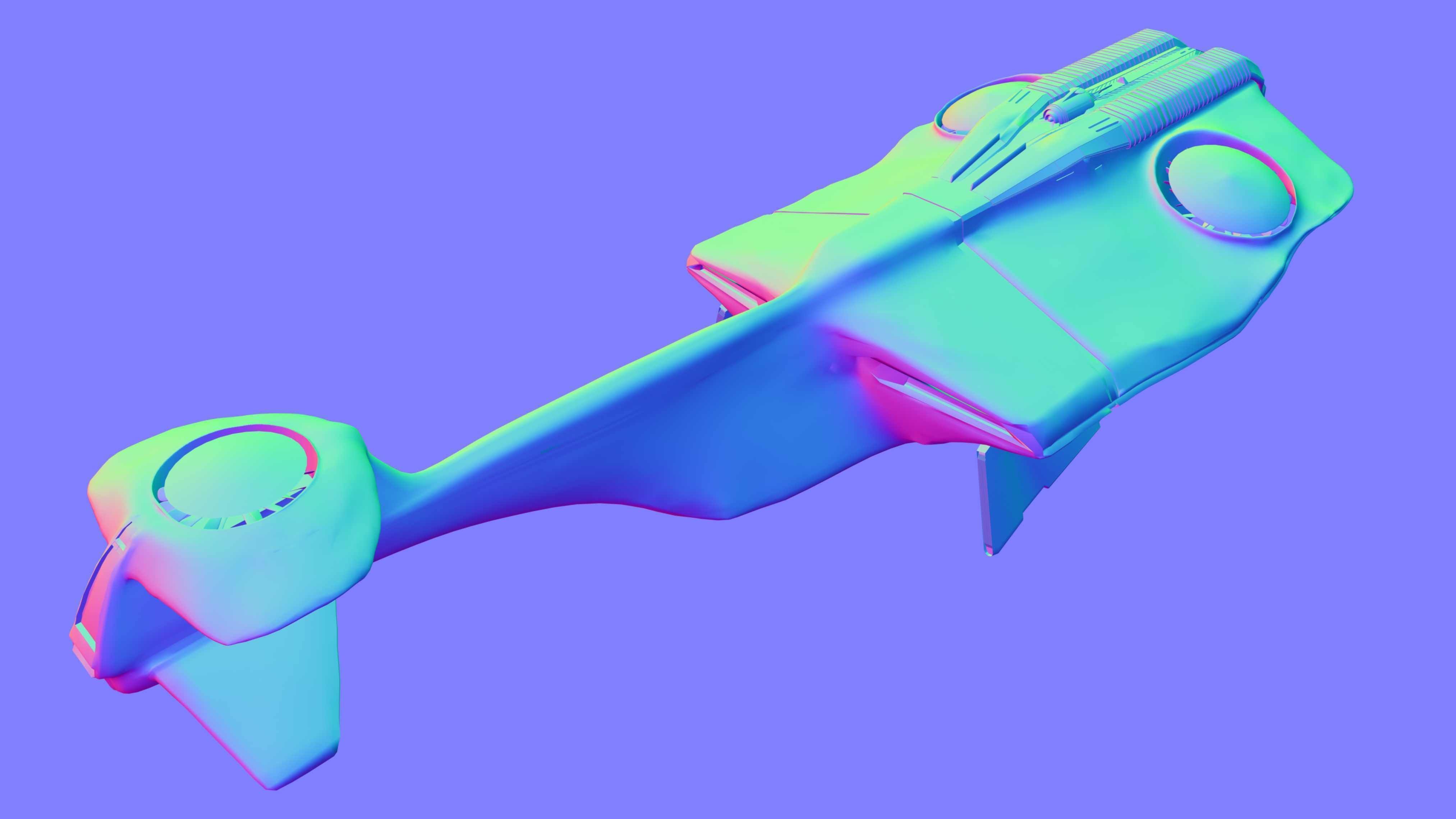 air landing 3D model_5