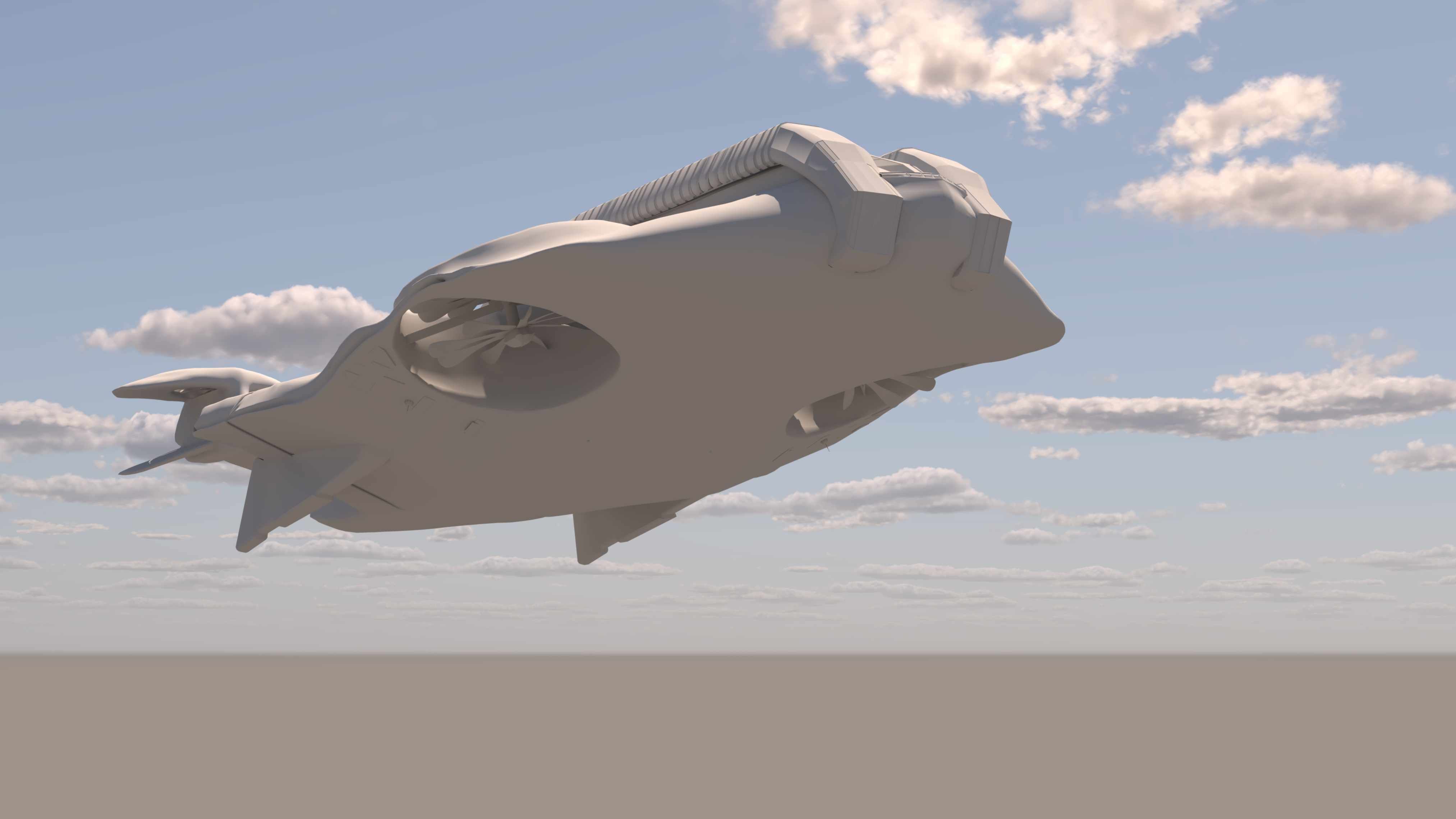 air landing 3D model_21
