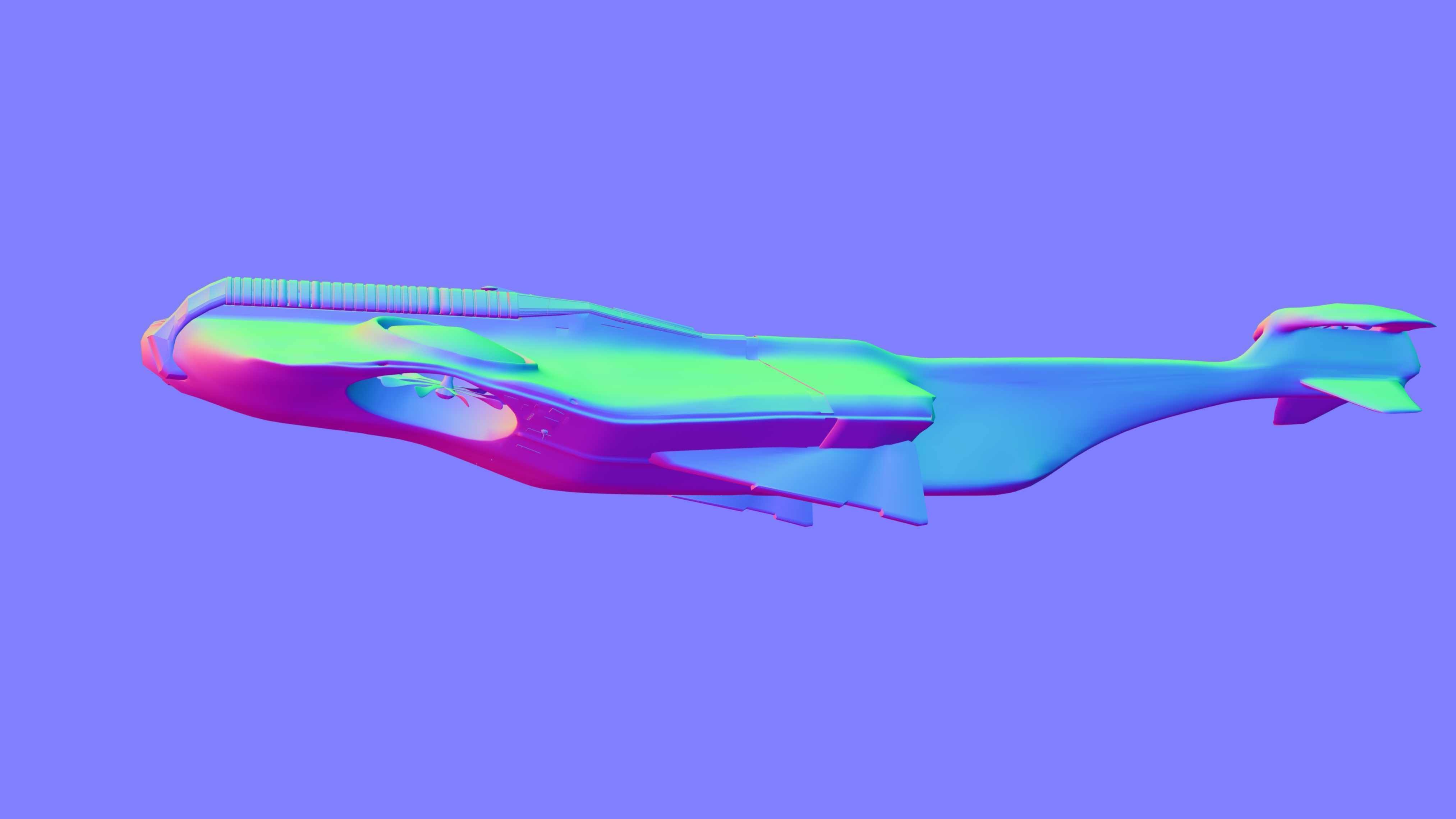 air landing 3D model_19
