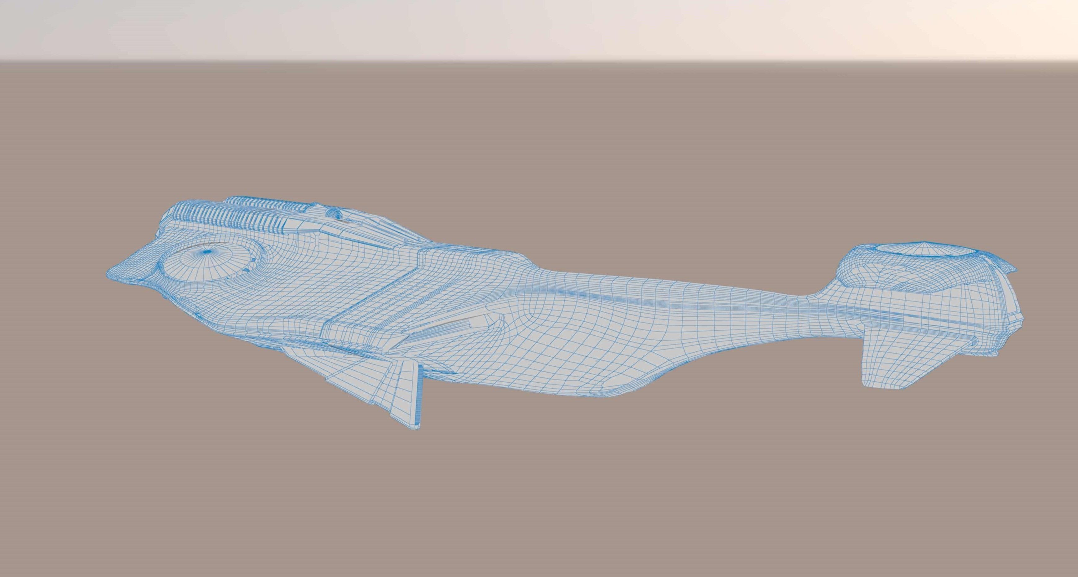 air landing 3D model_6