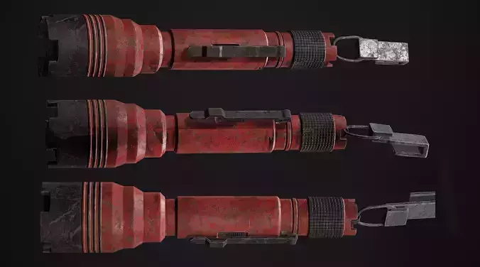 Torch Light Low-poly 3D model